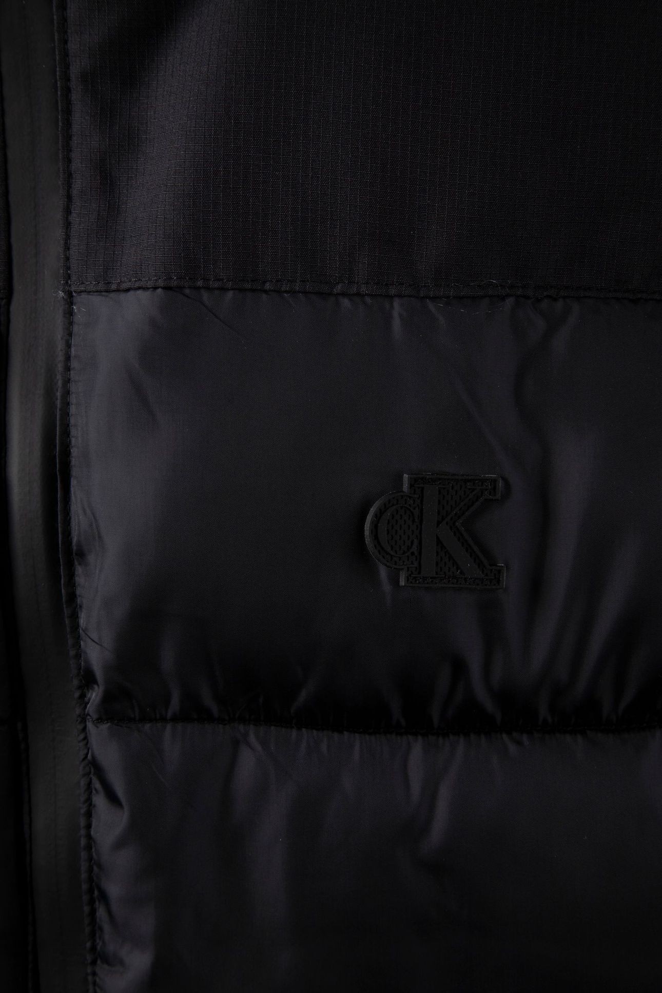 BOYS TONAL BLOCK PADDED VEST BLACK 4