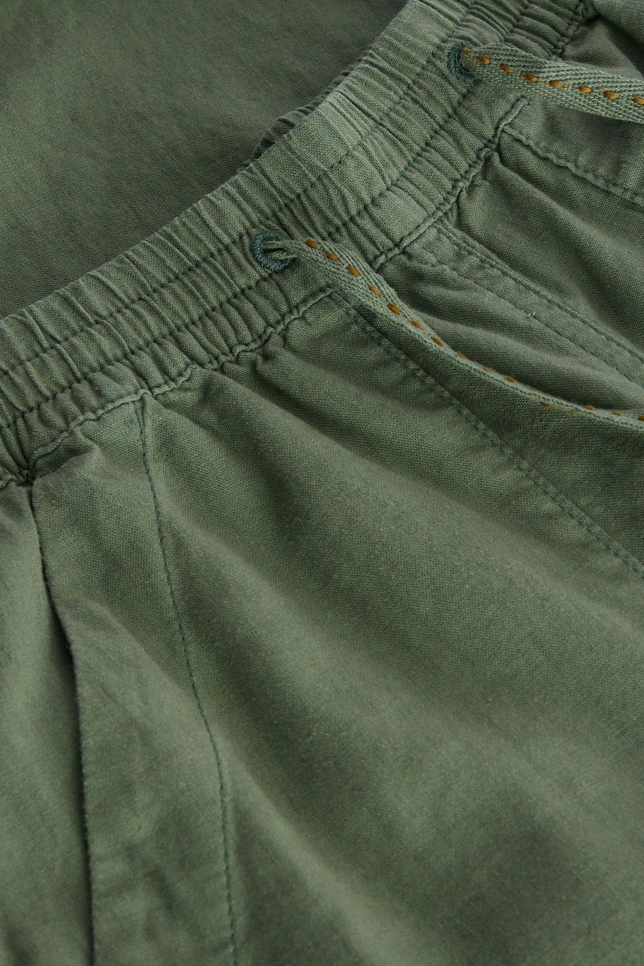 ELLE LINEN BLEND TROUSER MID GREEN 5