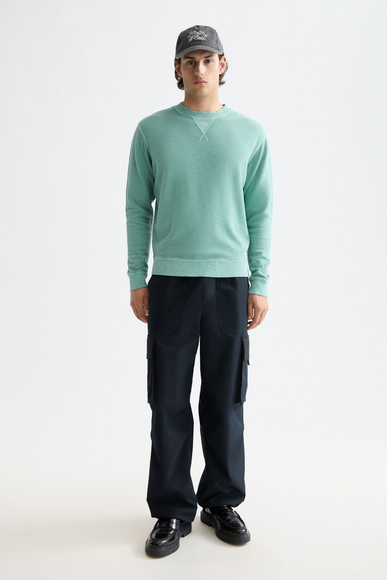 G/D STRUCTURED SWEATSHIRT AGATE GREEN 2
