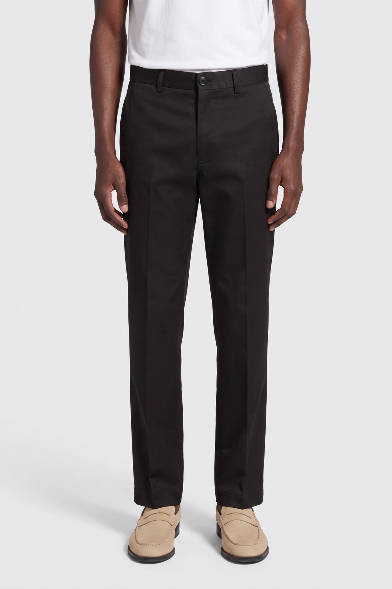 WIDE-LEG TROUSERS WITH EMBROIDERY AND RIVET BLACK 1