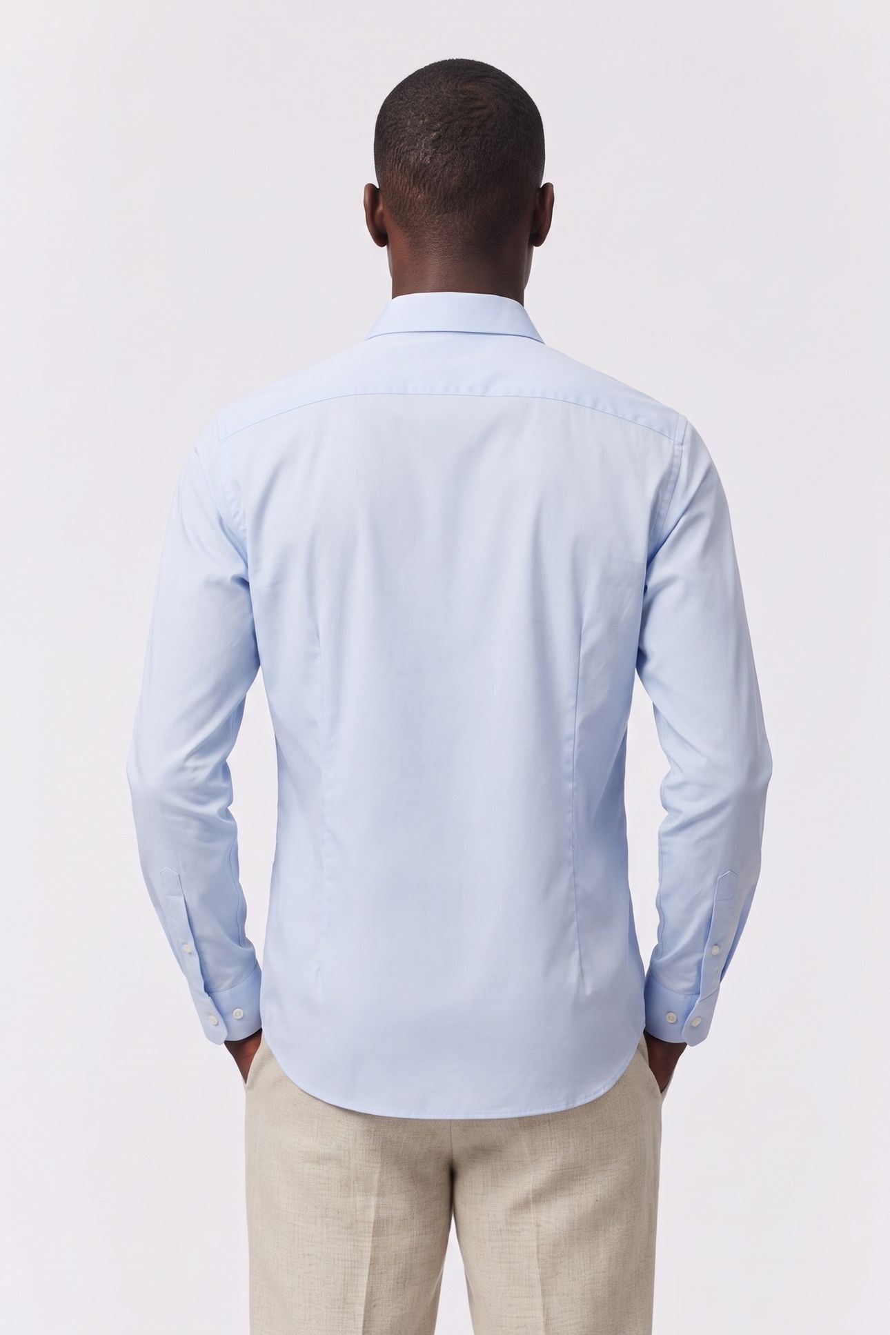 LONG-SLEEVED SHIRT WITH CLASSIC COLLAR BLUE 2
