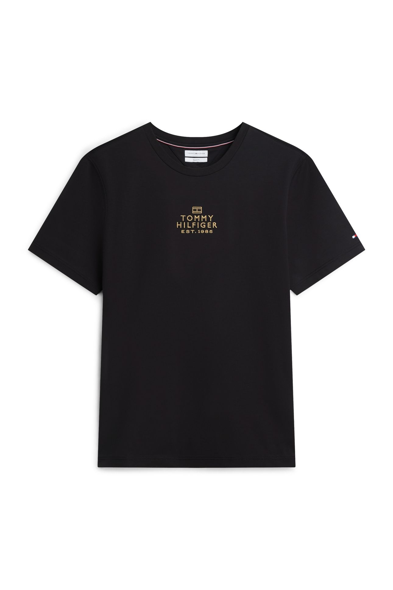 BRAND LOVE GOLD INTERLOCK T-SHIRT BLACK 4