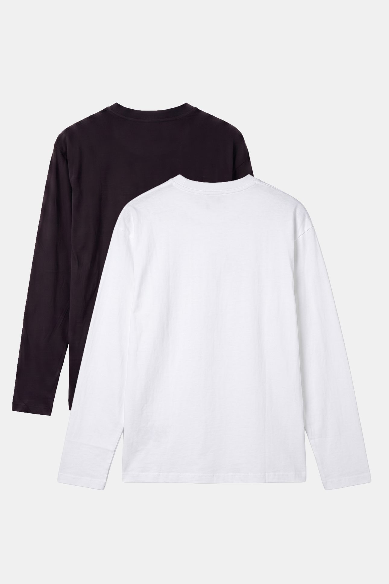 BOYS CHEST MONOLOGO LONG SLEEVE T-SHIRT BRIGHT WHITE/BLACK 2