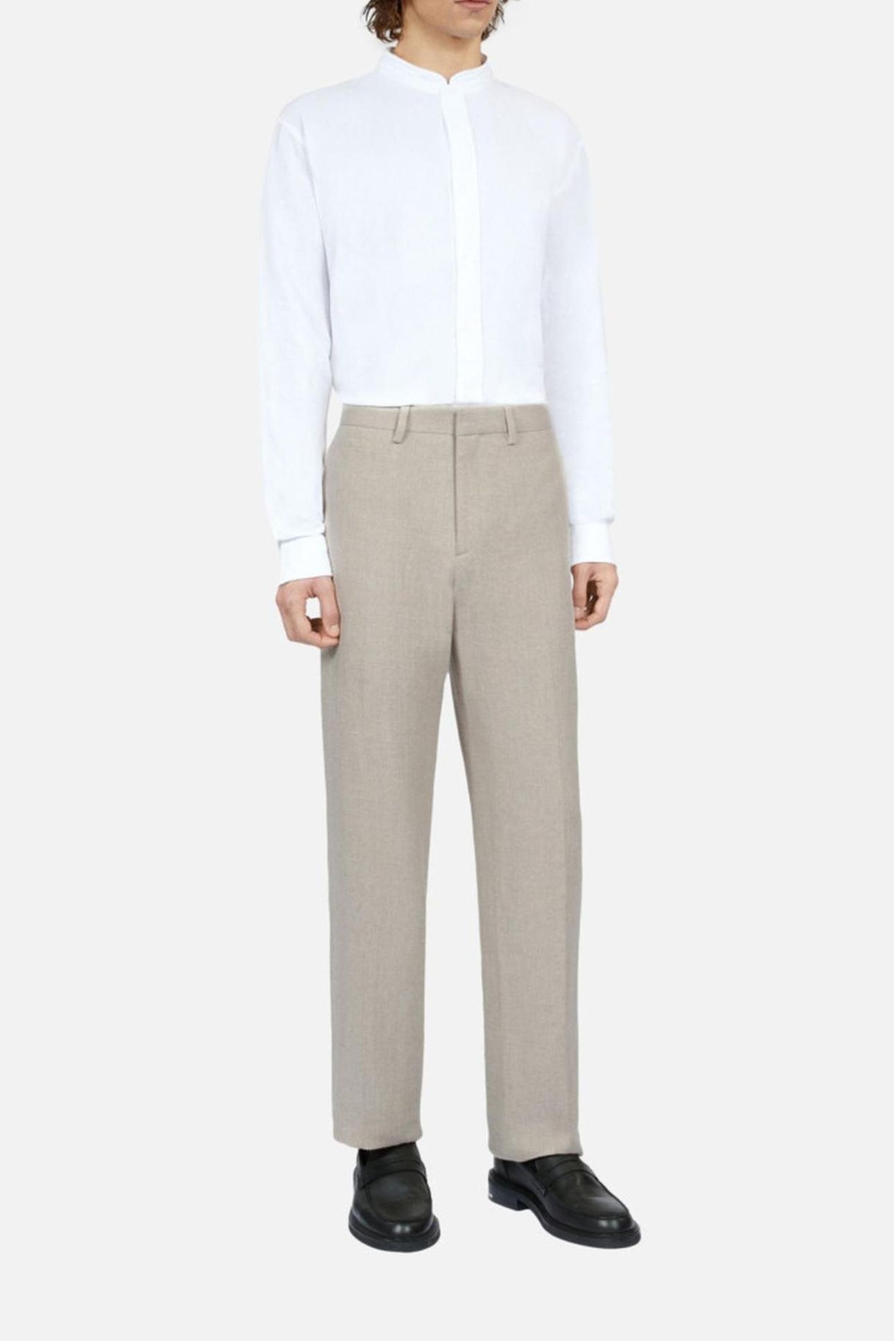 STRAIGHT-LEG TROUSERS BEIGE 1