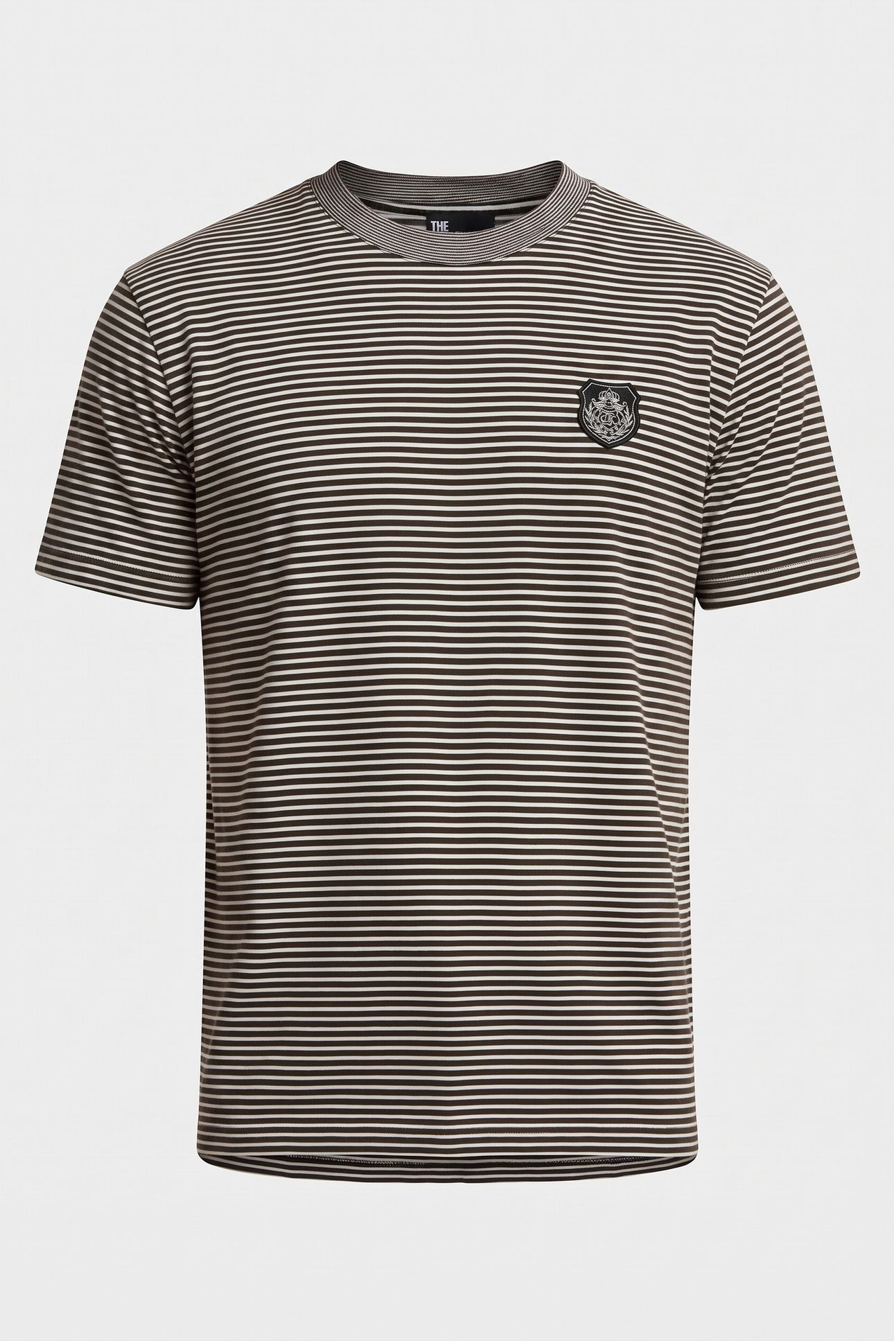 SHORT-SLEEVED STRIPED T-SHIRT WITH PATCH BLACK / WHITE 6