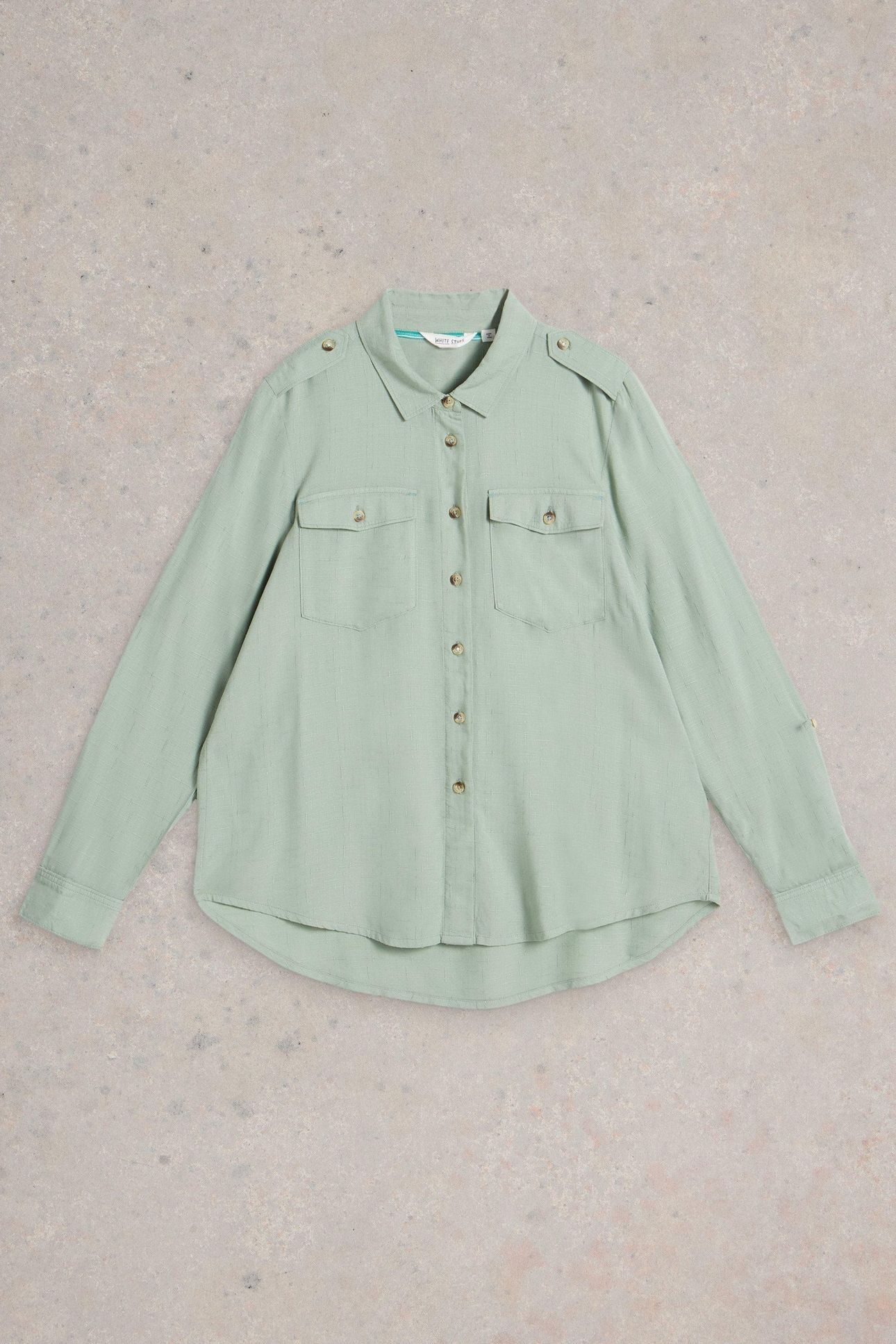 MISHA UTILITY SHIRT LIGHT GREEN 3