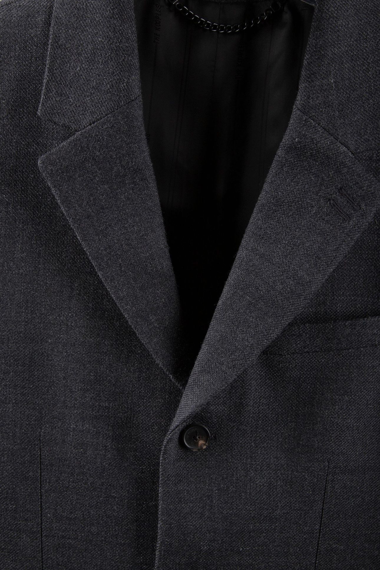3-BUTTON SUIT JACKET BLACK GREY 9
