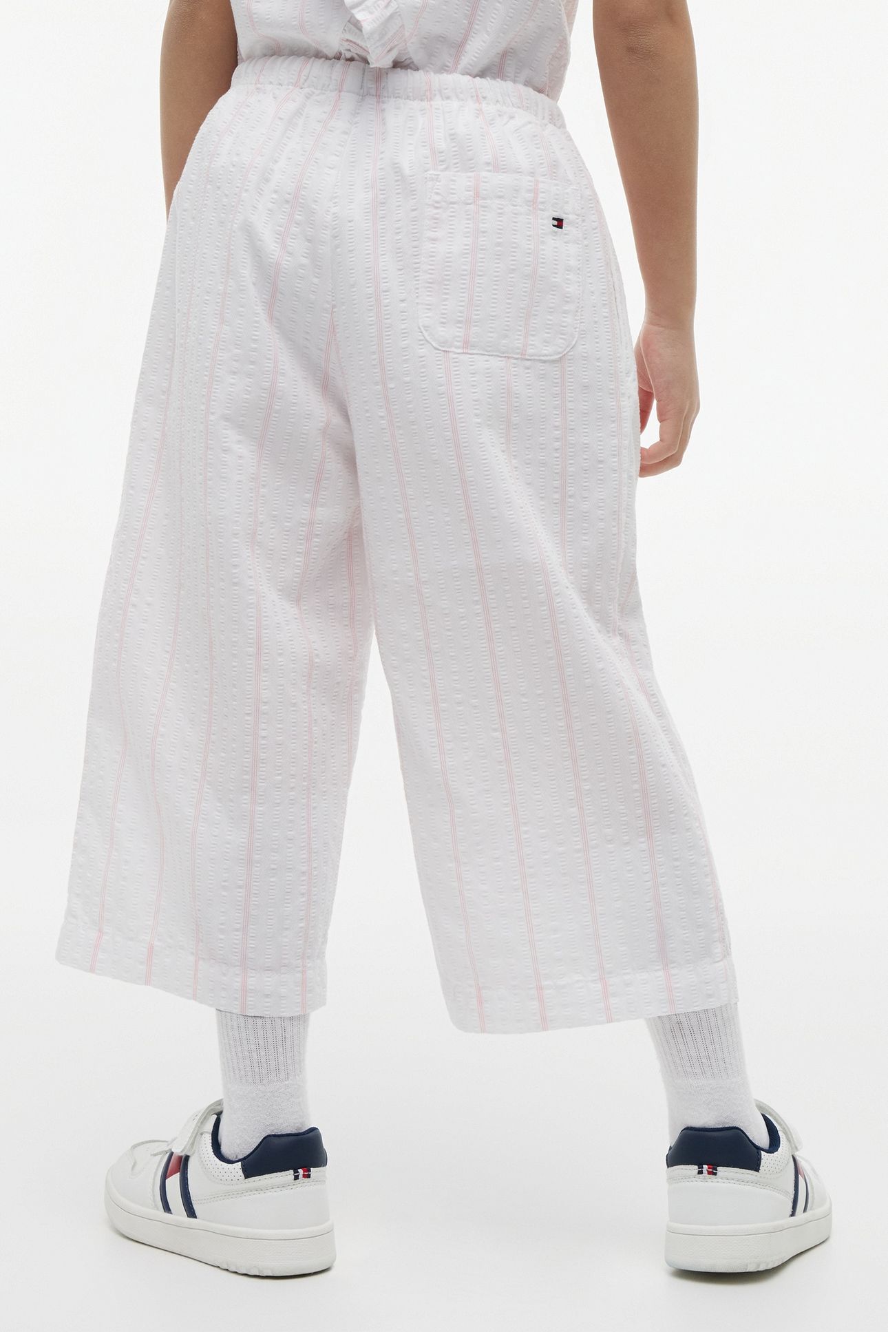 GIRLS SEERSUCKER CULOTTE WHITE 3