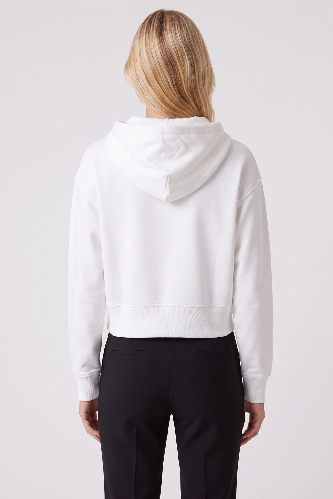 LONG SLEEVE FRENCH TERRY GRAPHIC BRIGHT WHITE 2