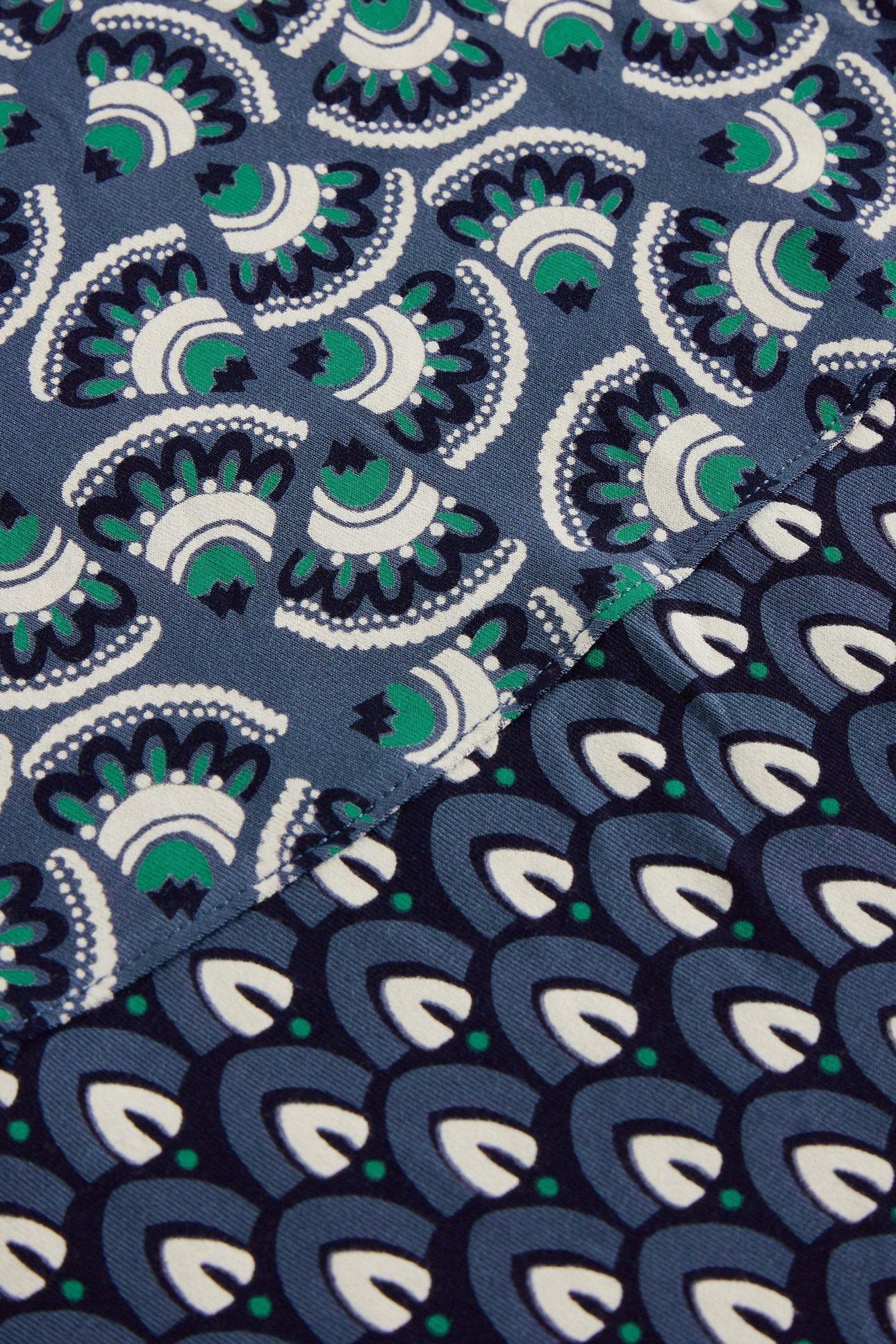 JADA JERSEY MAXI SKIRT NAVY MULTI 5