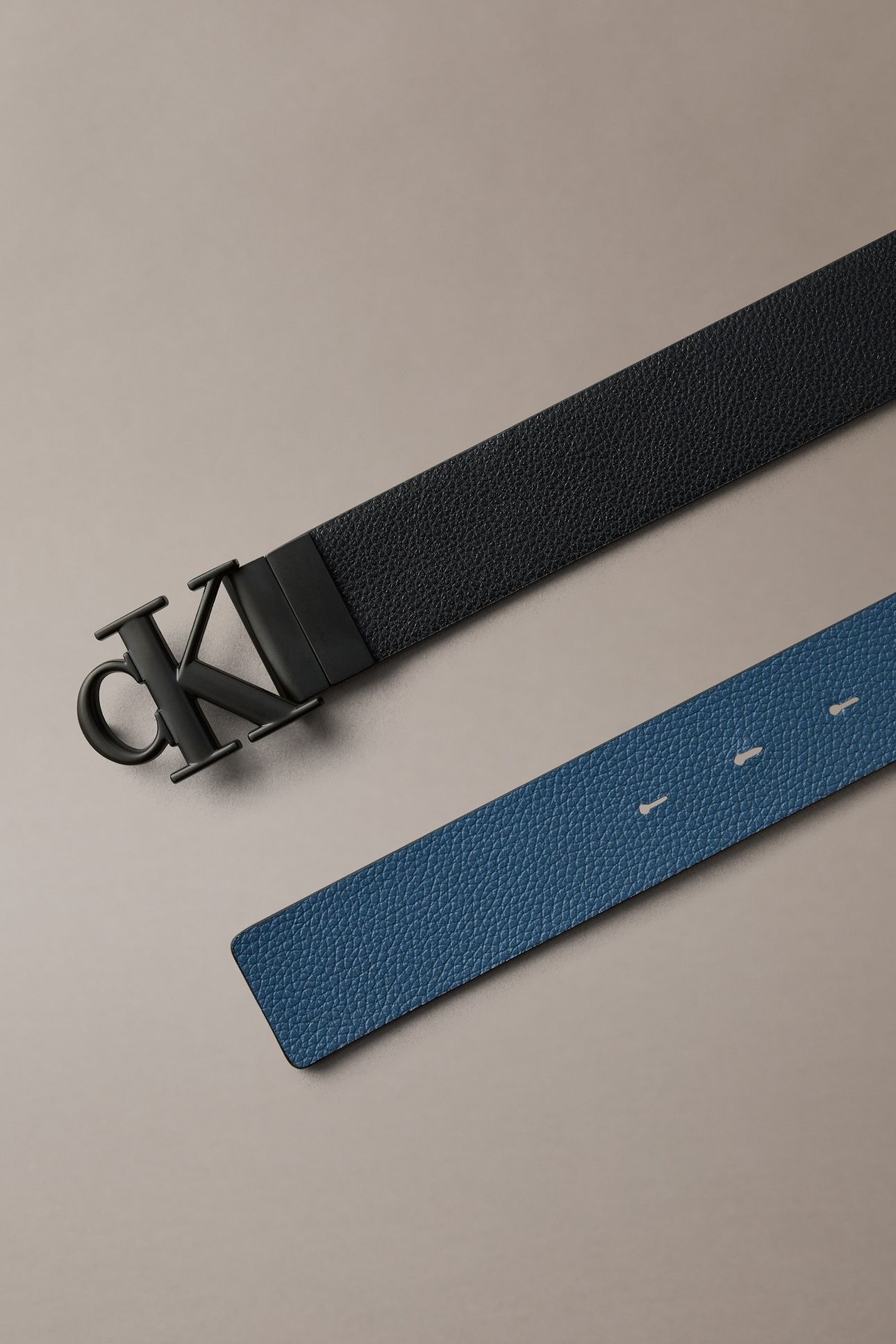 MONOGRAM BUCKLE 35MM BELT BLACK/MOONLIT OCEAN 3