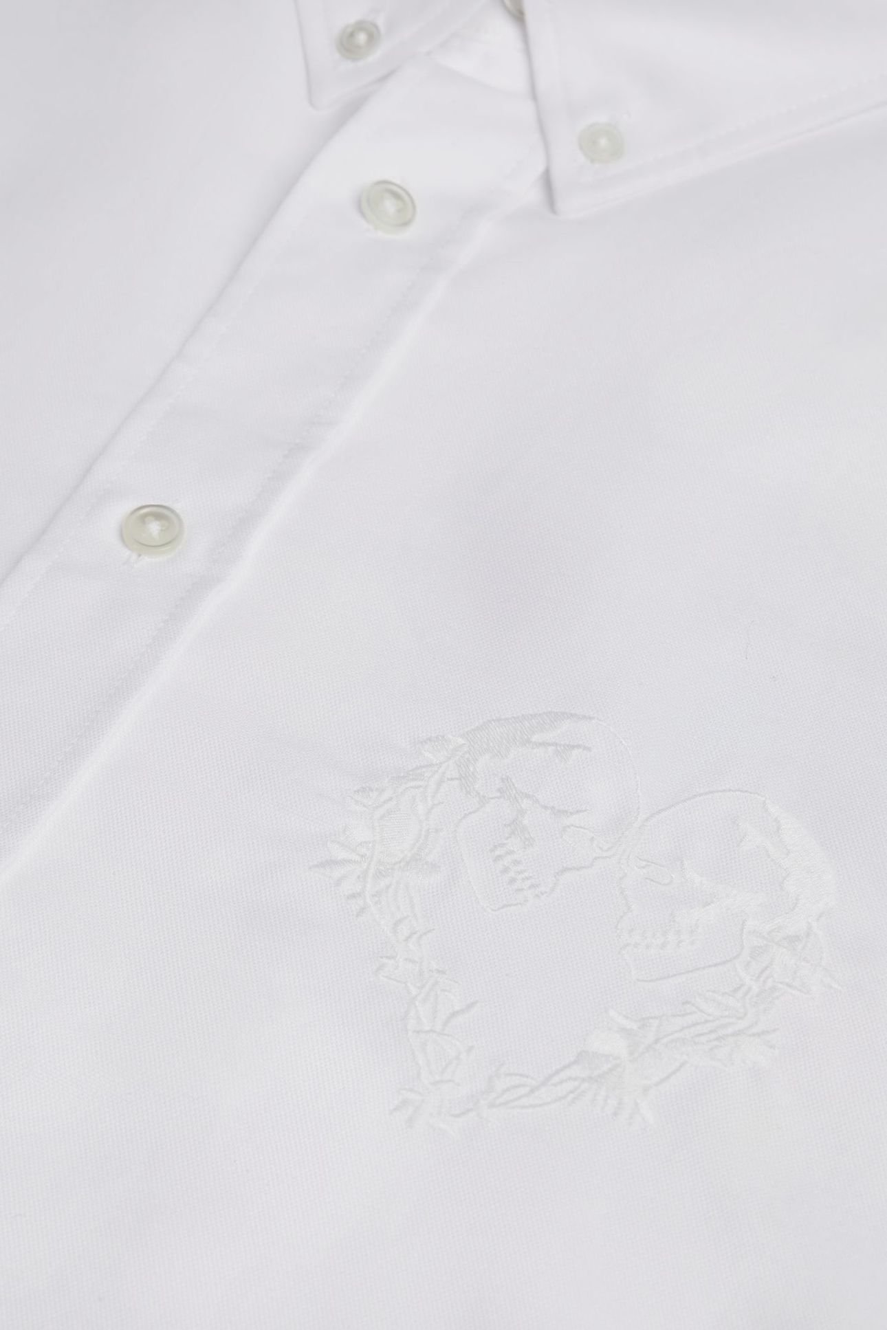 LONG-SLEEVED SHIRT WITH EMBROIDERY WHITE 5