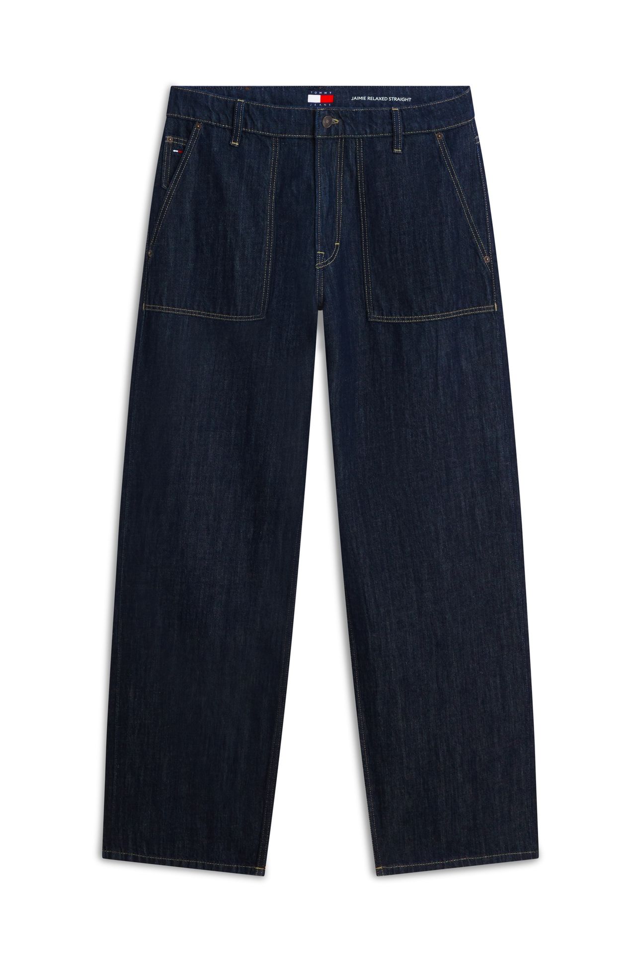 JAIMIE RELAXED STRAIGHT UTILITY DENIM DARK 5