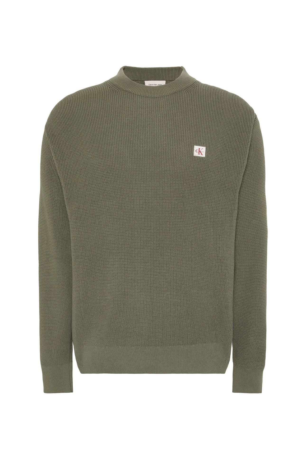 LONG SLEEVE EASY COTTON WAFFLE DUSTY OLIVE 4