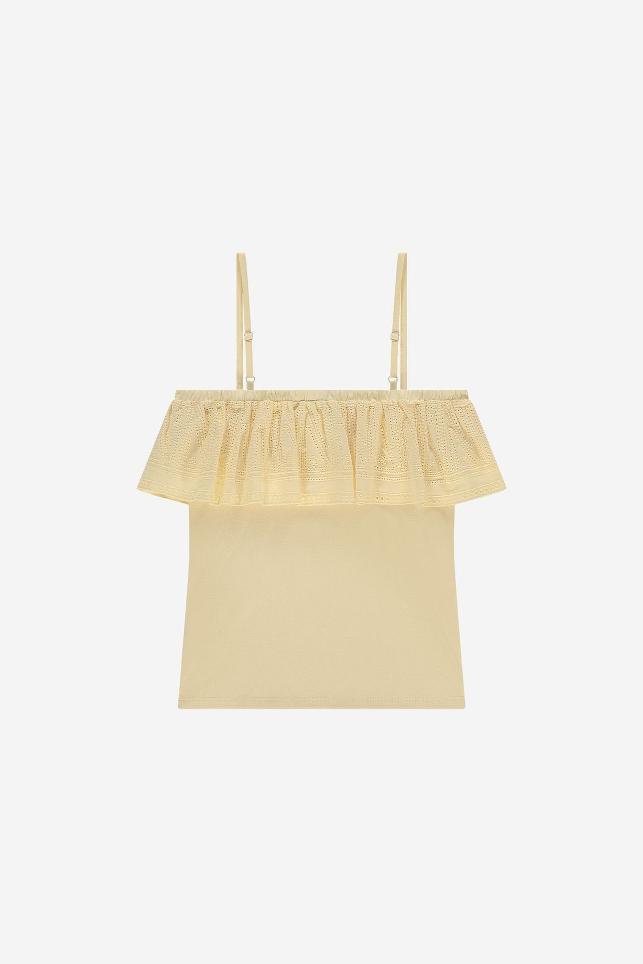 SHANTIE RUFFLE TOP SOFT YELLOW 3