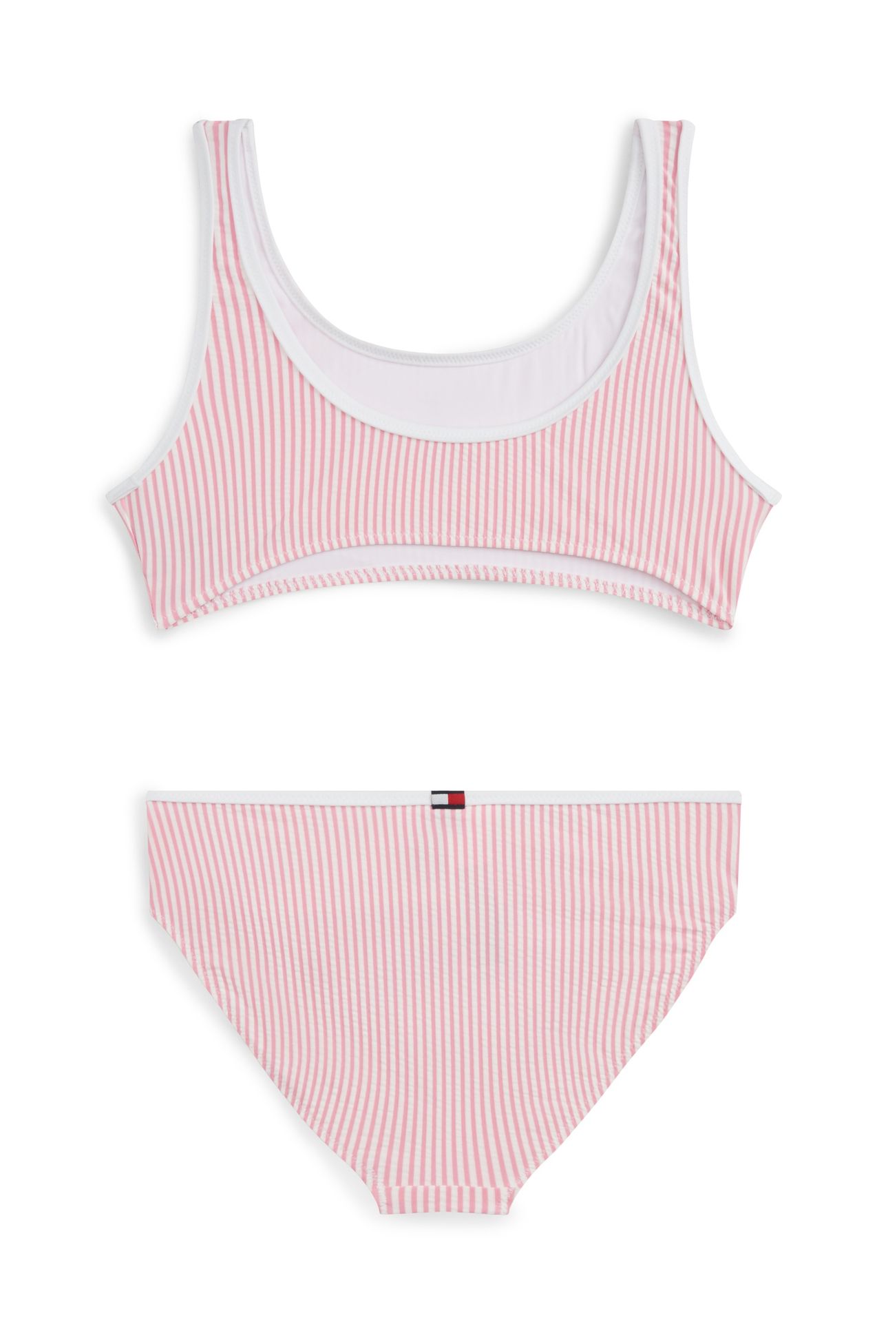 GIRLS BRALETTE SET SEERSUCKER ROSE PETAL ITHACA 2