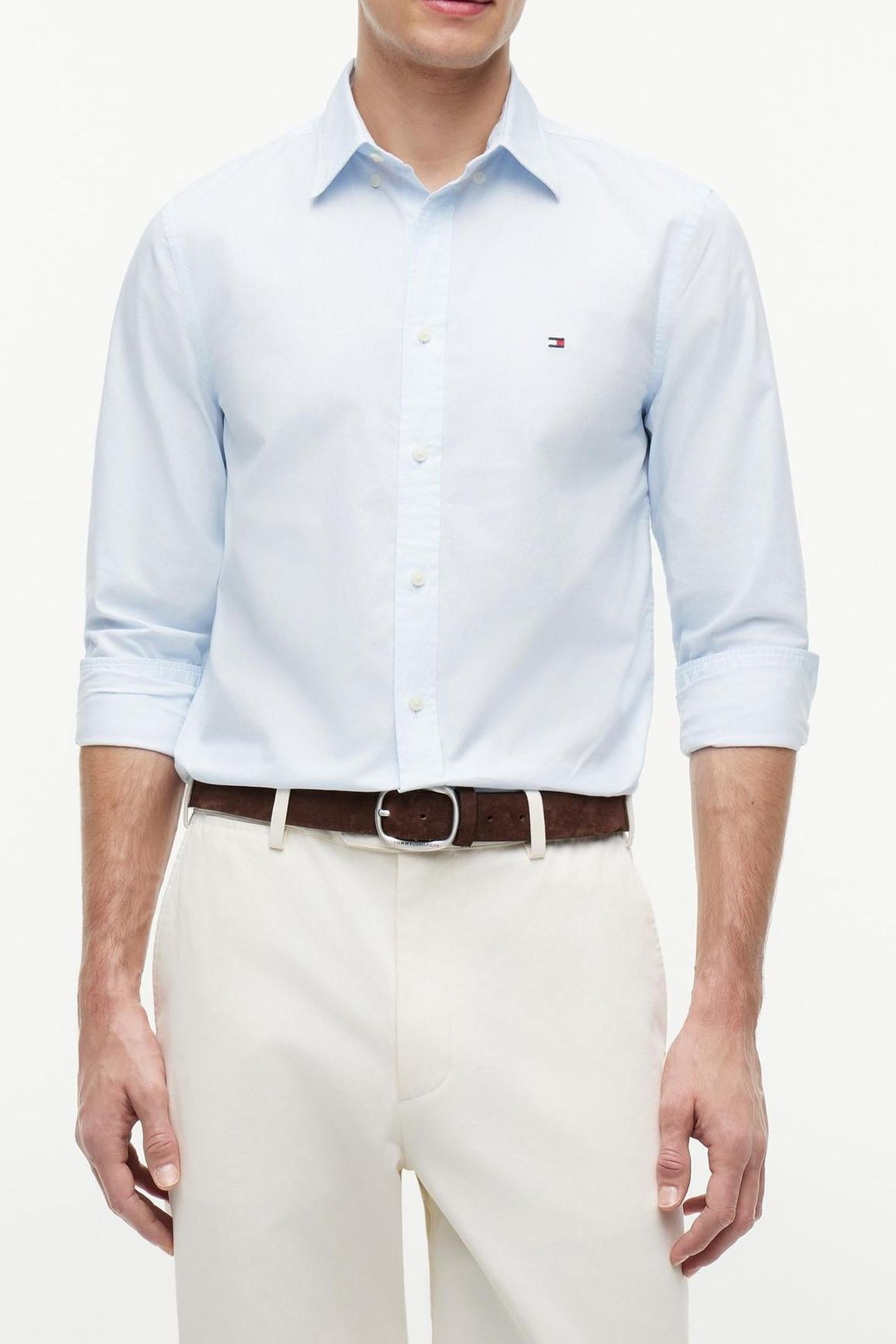 FLEX POPLIN SMALL PRINT SHIRT SWEET BLUE/ALLOVER 1
