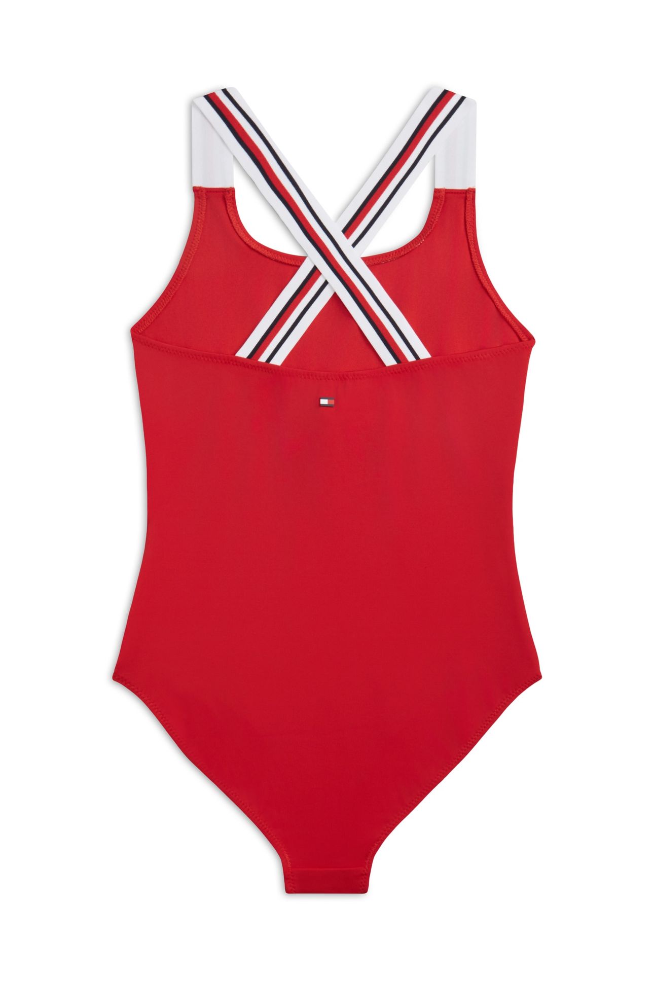 GIRLS CROSS BACK SWIMSUIT PRIMARY RED 2