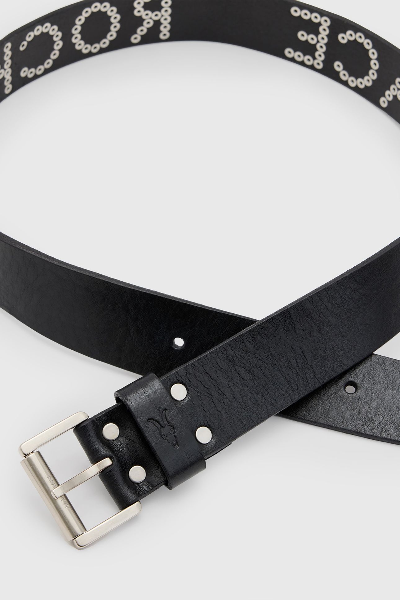 PEACE ROCKS BELT BLACK/ANTQ NICKEL 5