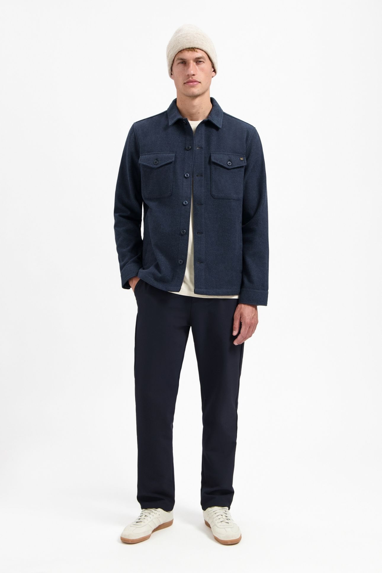 OVERSHIRT BUTTON CLOSURE MELANGE NIGHT 3