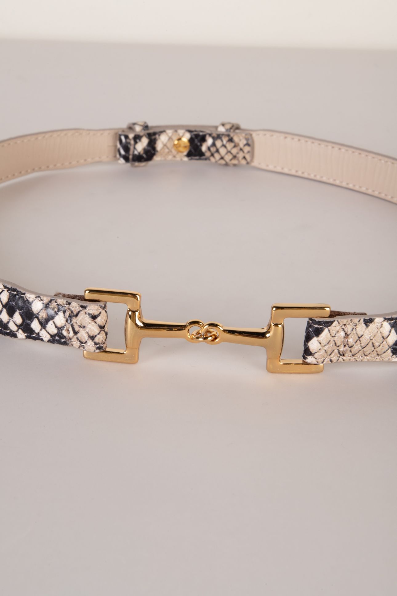 KAYLA BELT SNAKE BROWN 4