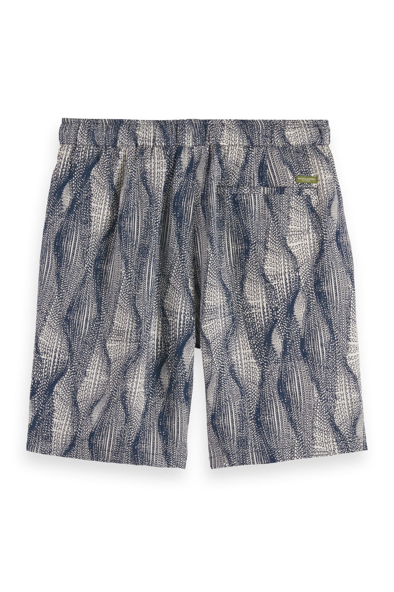 FAVE2 - PRINTED TENCEL REGULAR FIT BERMUDA SHORT BATIK LOGO  5