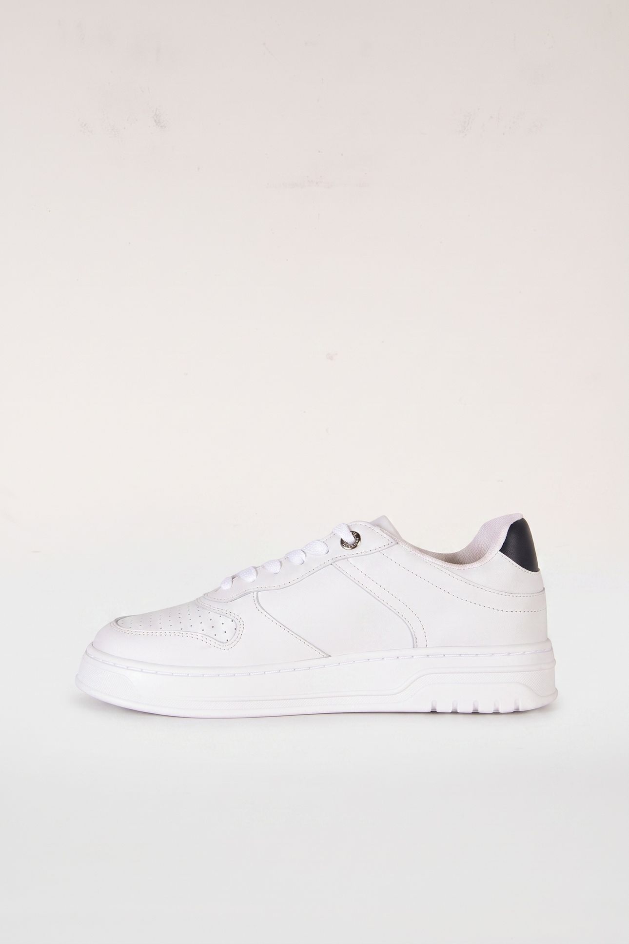 SPORTY CUPSOLE COURT TRAINERS WHITE 1