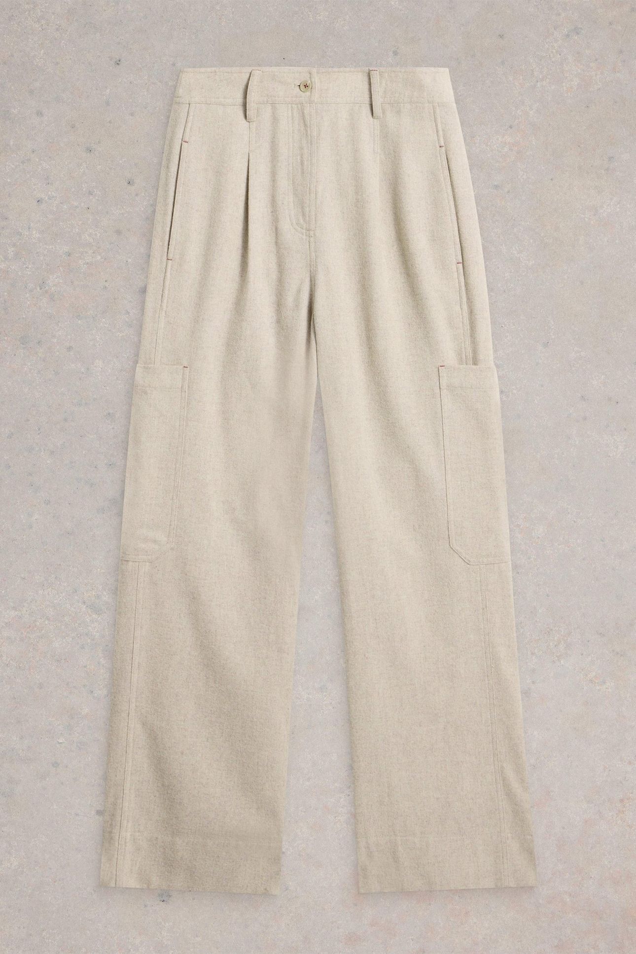 CARLIE TWEEDY CARGO TROUSER LIGHT NATURAL 5
