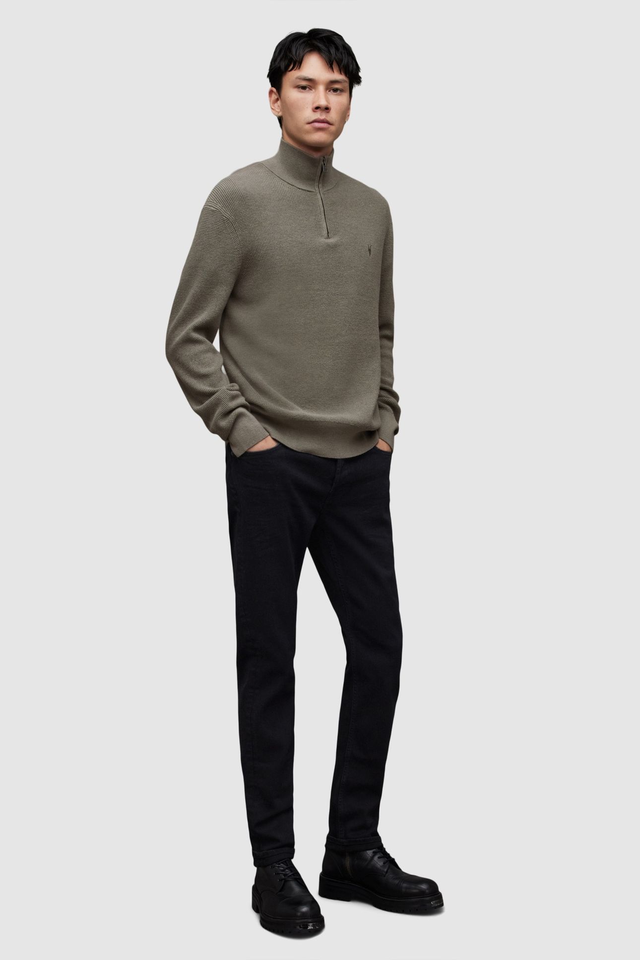 ASPEN ZIP FUNNEL PLANET GREY MARL 3