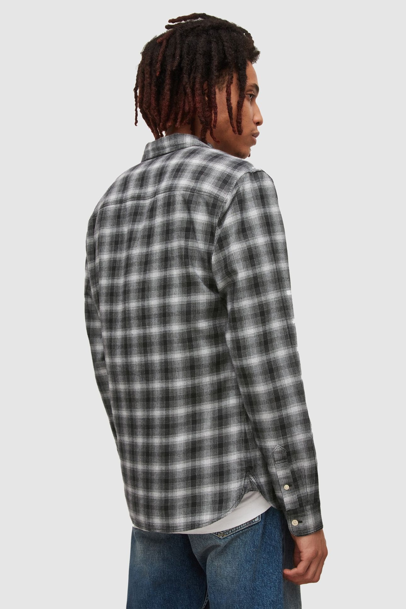 AINO LS SHIRT JET BLK/OFF WHITE 3