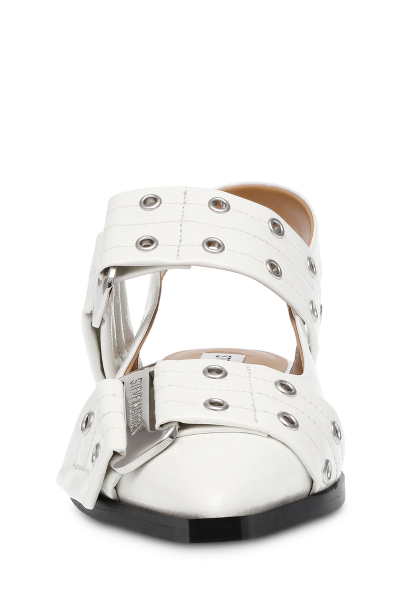GRAND AVE FLAT SHOES WHITE PATENT 6