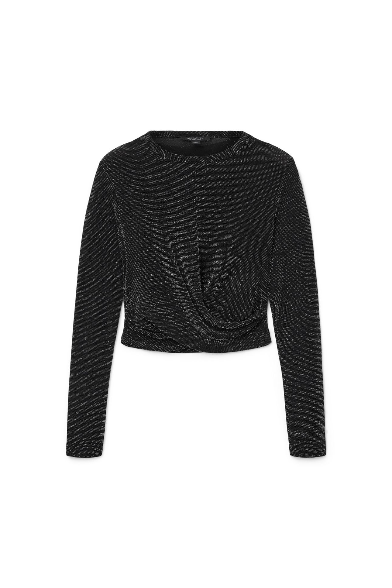 SKYLAR LS TEE SILVER/BLACK 6