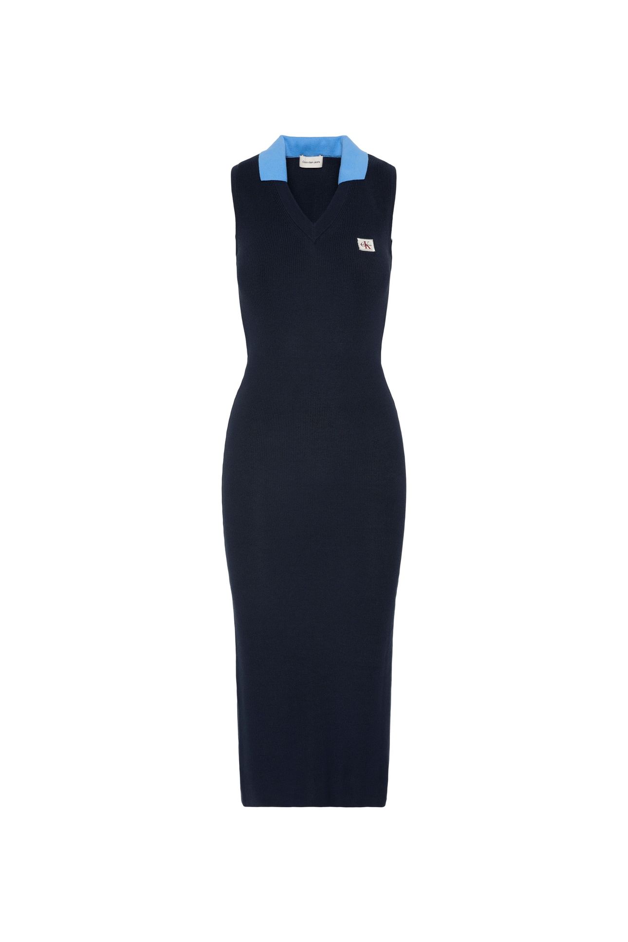 WOVEN LABEL POLO DRESS DARK SAPPHIRE 3