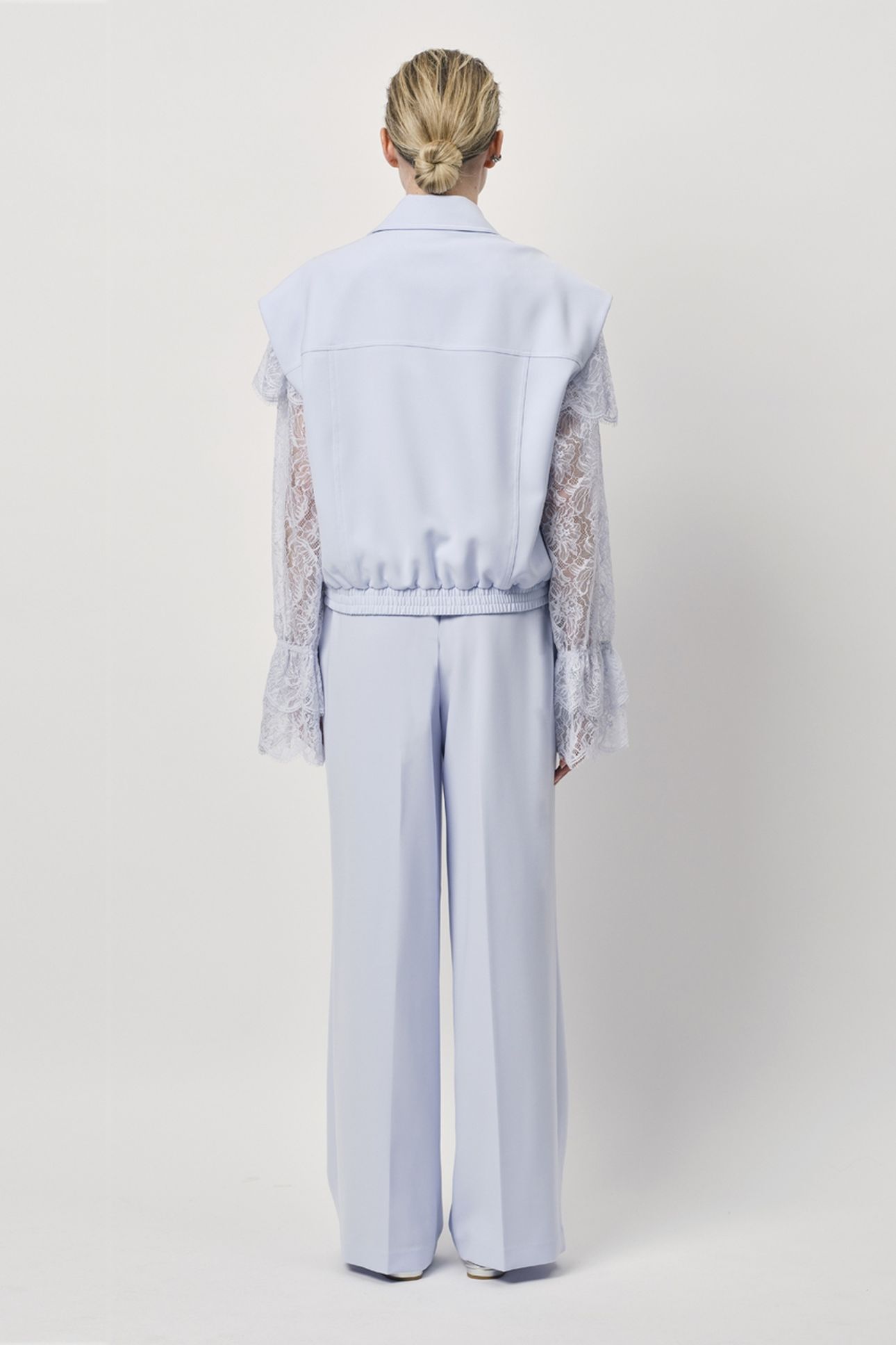 ZILAN BOHO DETAILED LACE TOP CRYSTAL BLUE 5