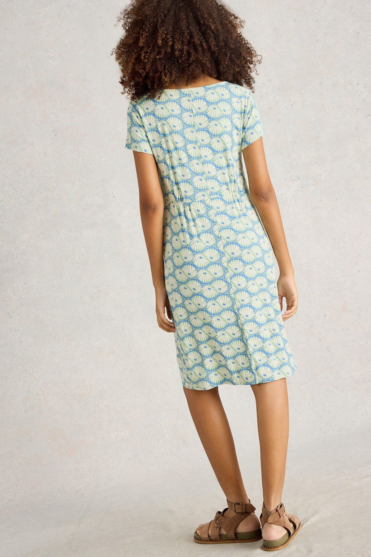 TALLIE JERSEY DRESS GREEN MULTI 4