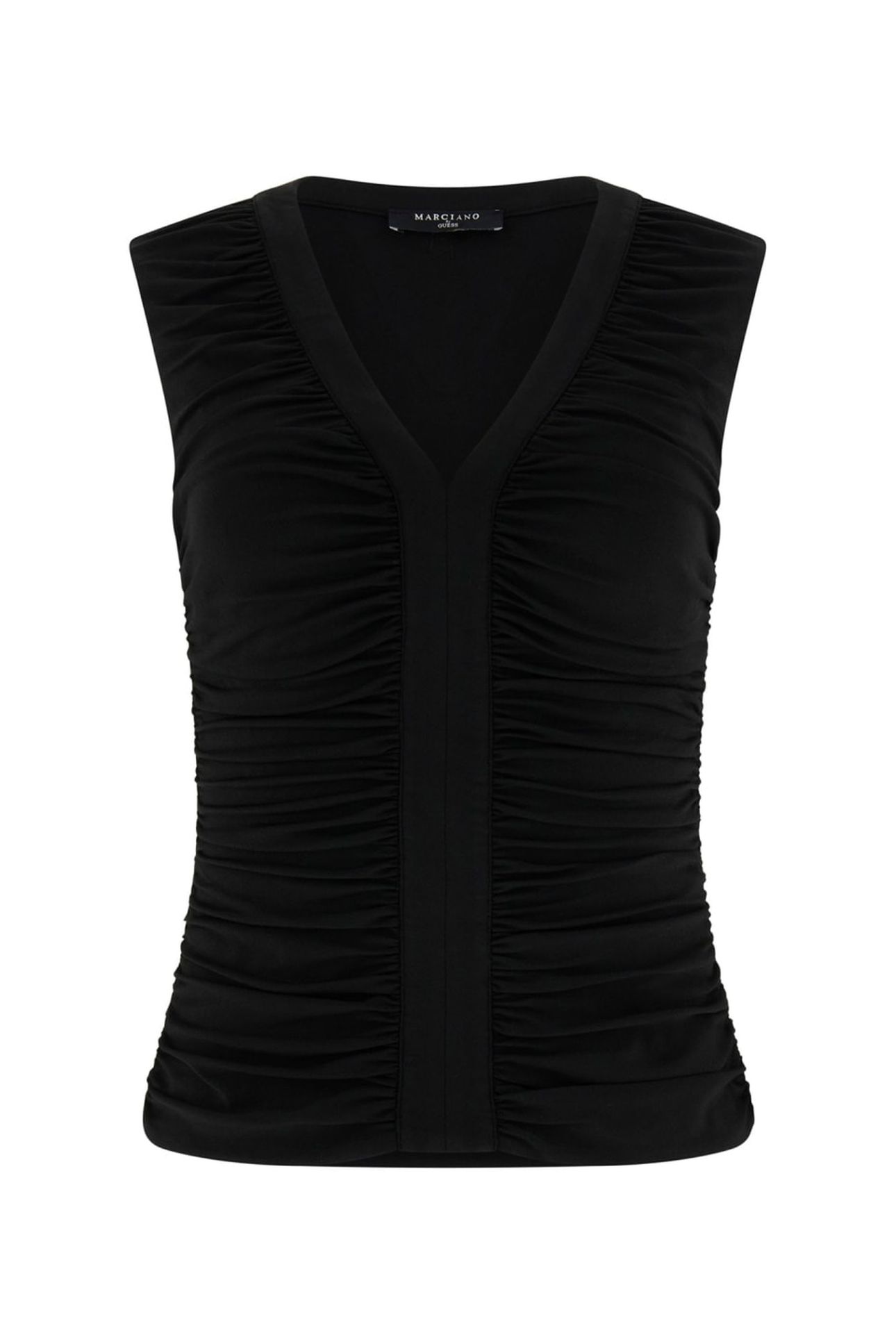 AMELIA VNECK DRAPED JET BLACK A996 4
