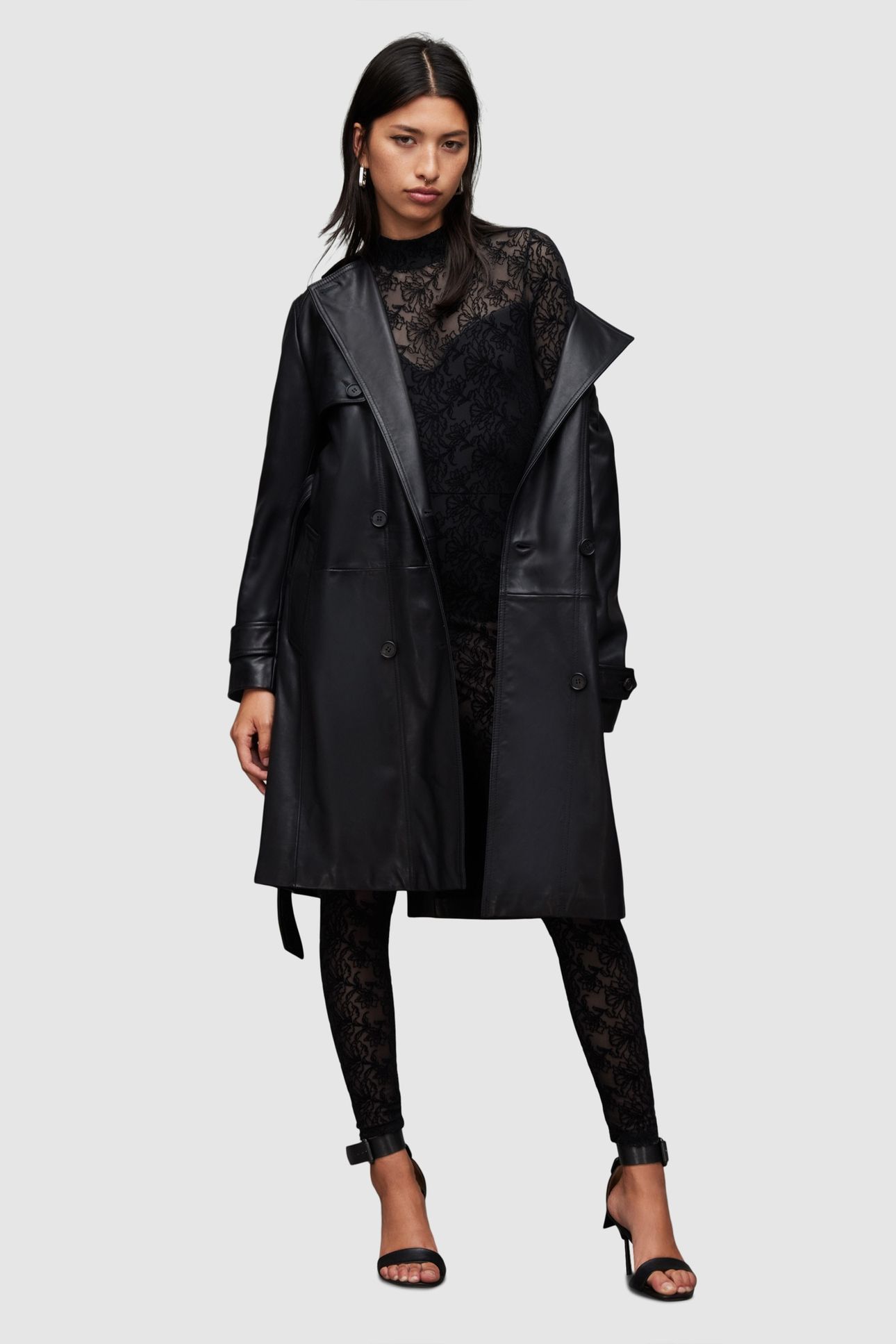 FLOCKED CATSUIT BLACK 3
