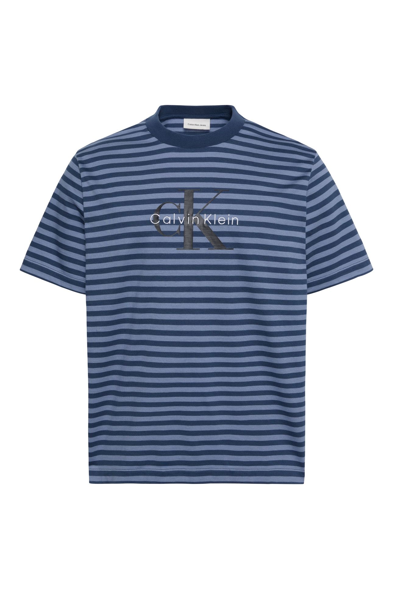 SHORT SLEEVE 20S STRIPE JERSEY TEE DARK DENIM 4