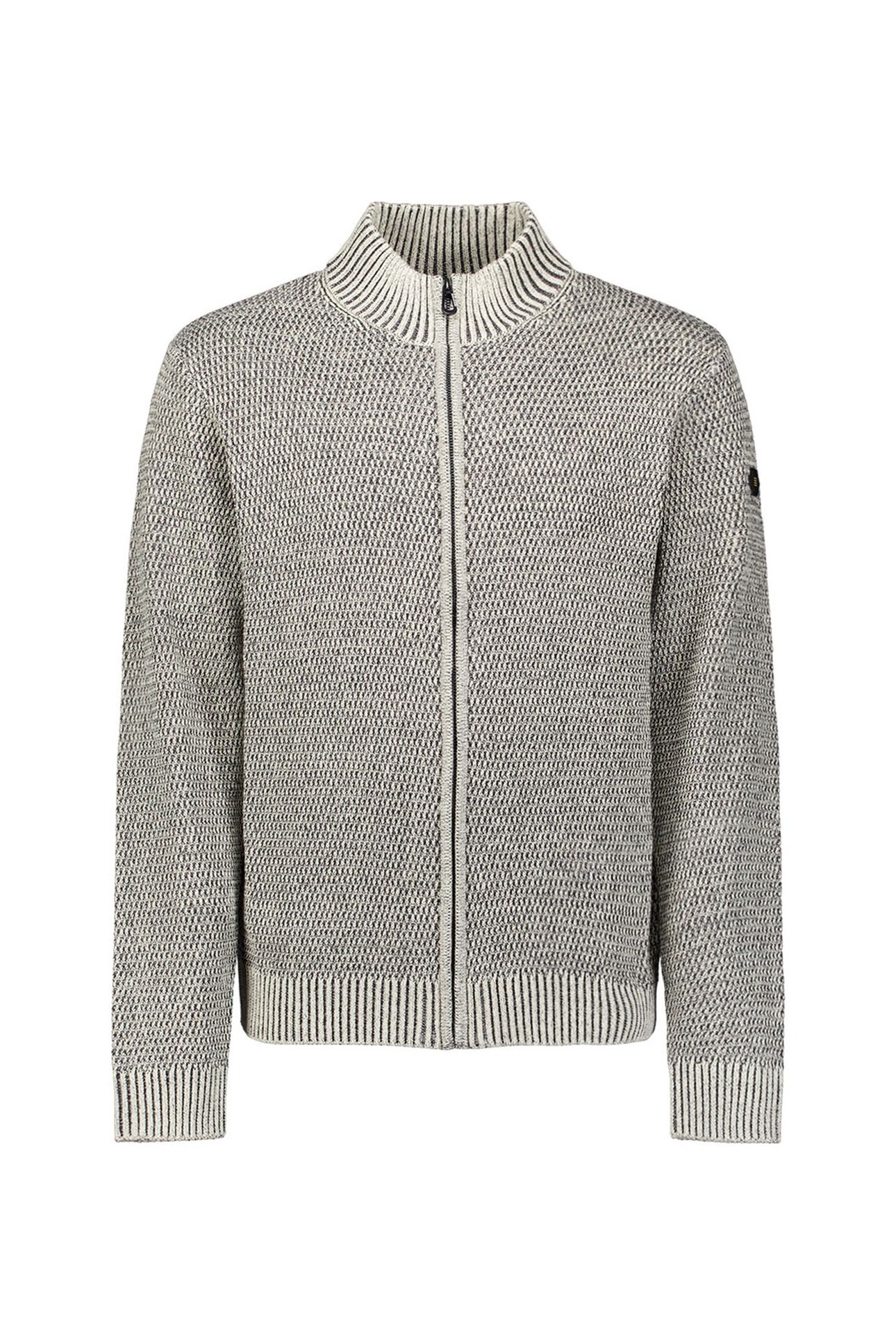 CARDIGAN 2 COLOURED MELANGE STONE 5