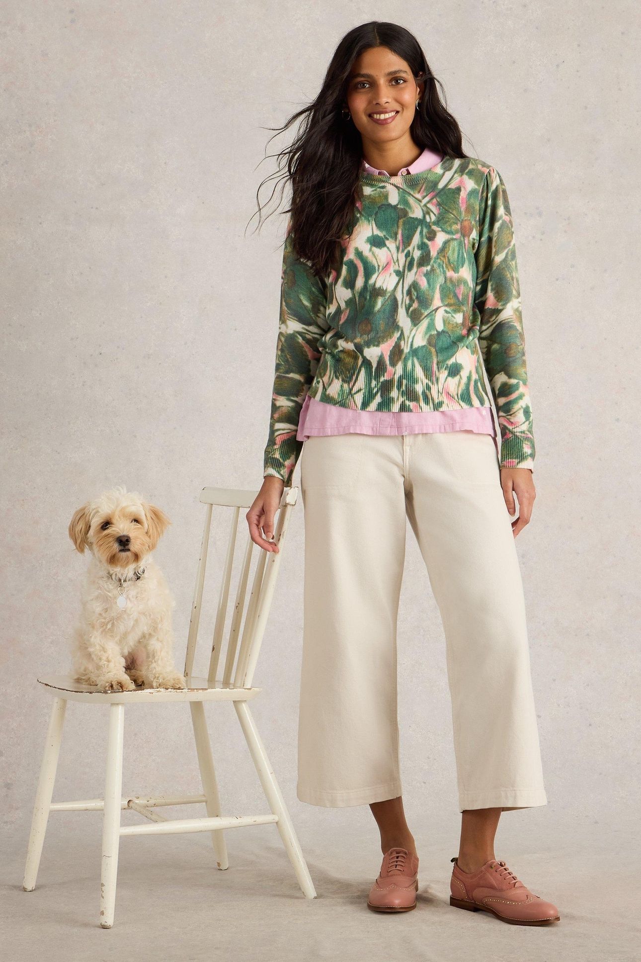 ROSIE JUMPER GREEN PRINT 7