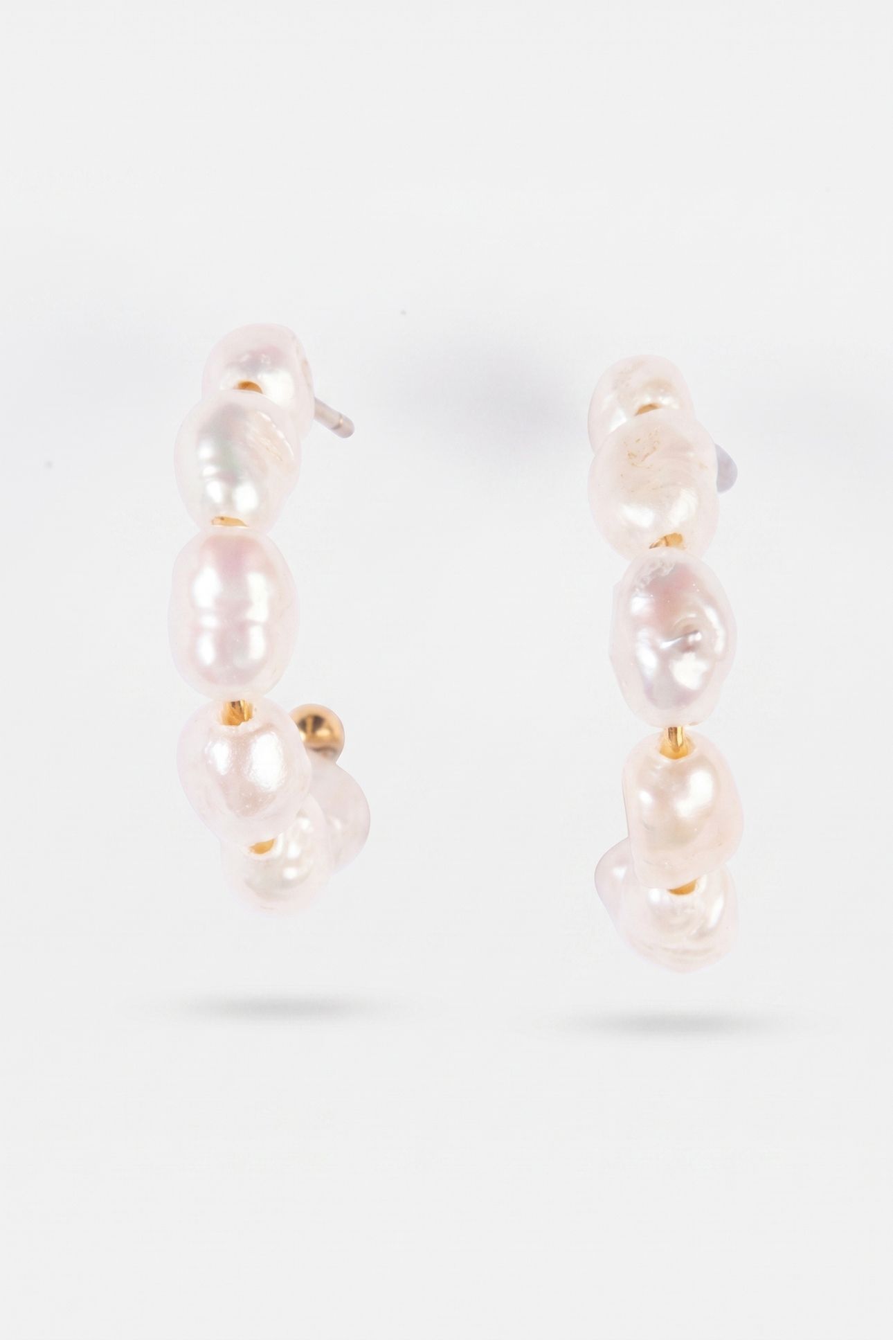 ORGANIC PEARL PERLENOHRRINGE GOLD 4