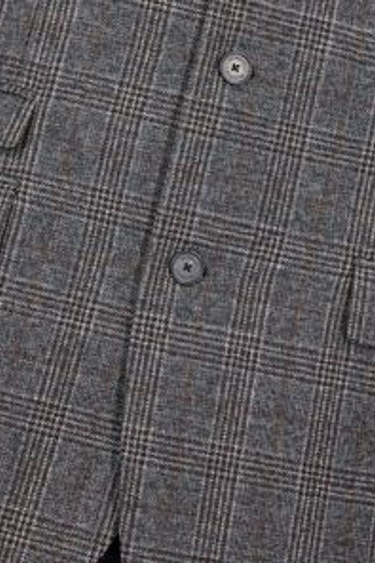 LOOSE-FITTING JACKET W 3 BUTTONS AND 3 POCKETS BROWN / BLACK 11