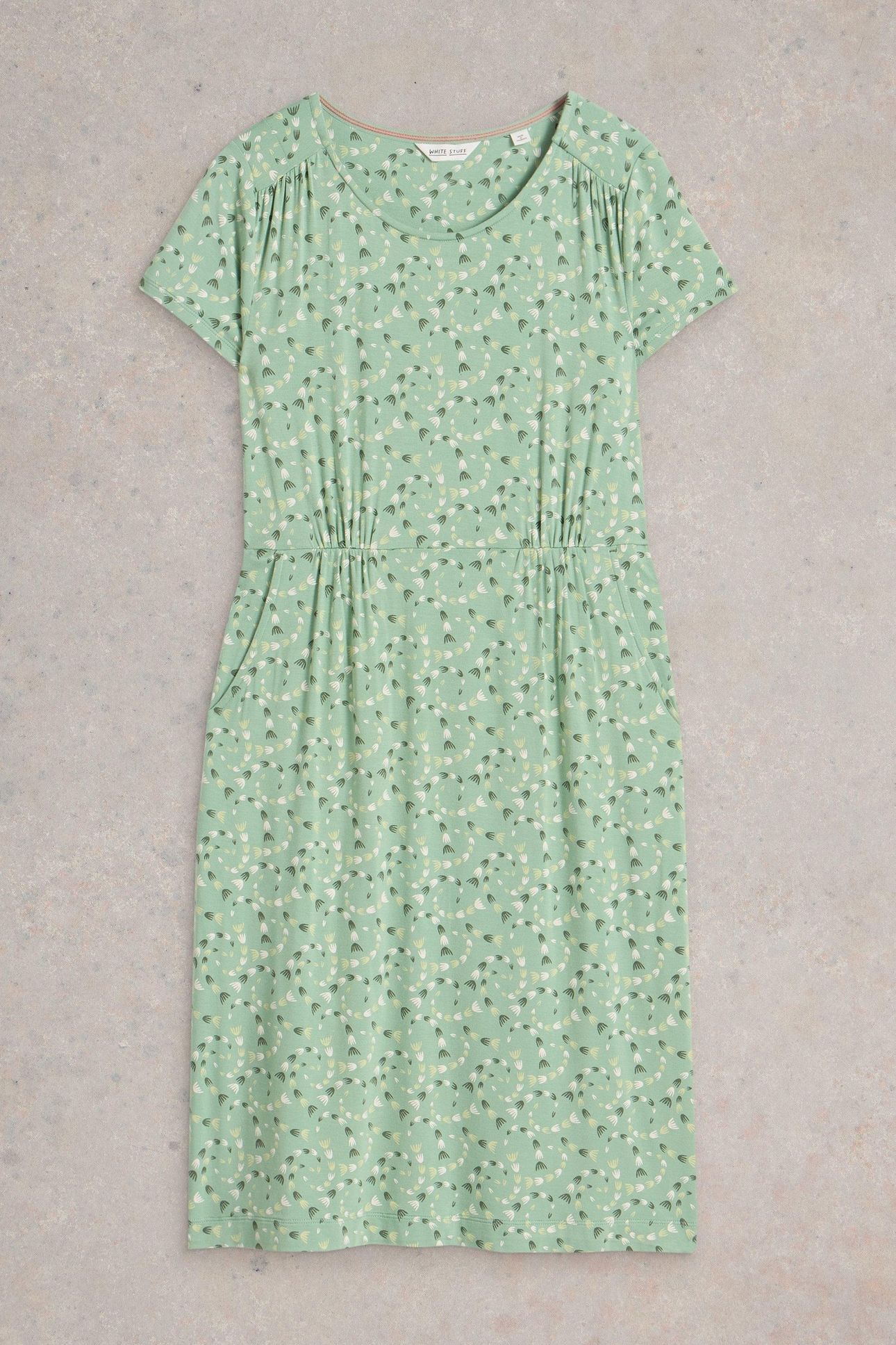 TALLIE JERSEY DRESS MID GREEN 5