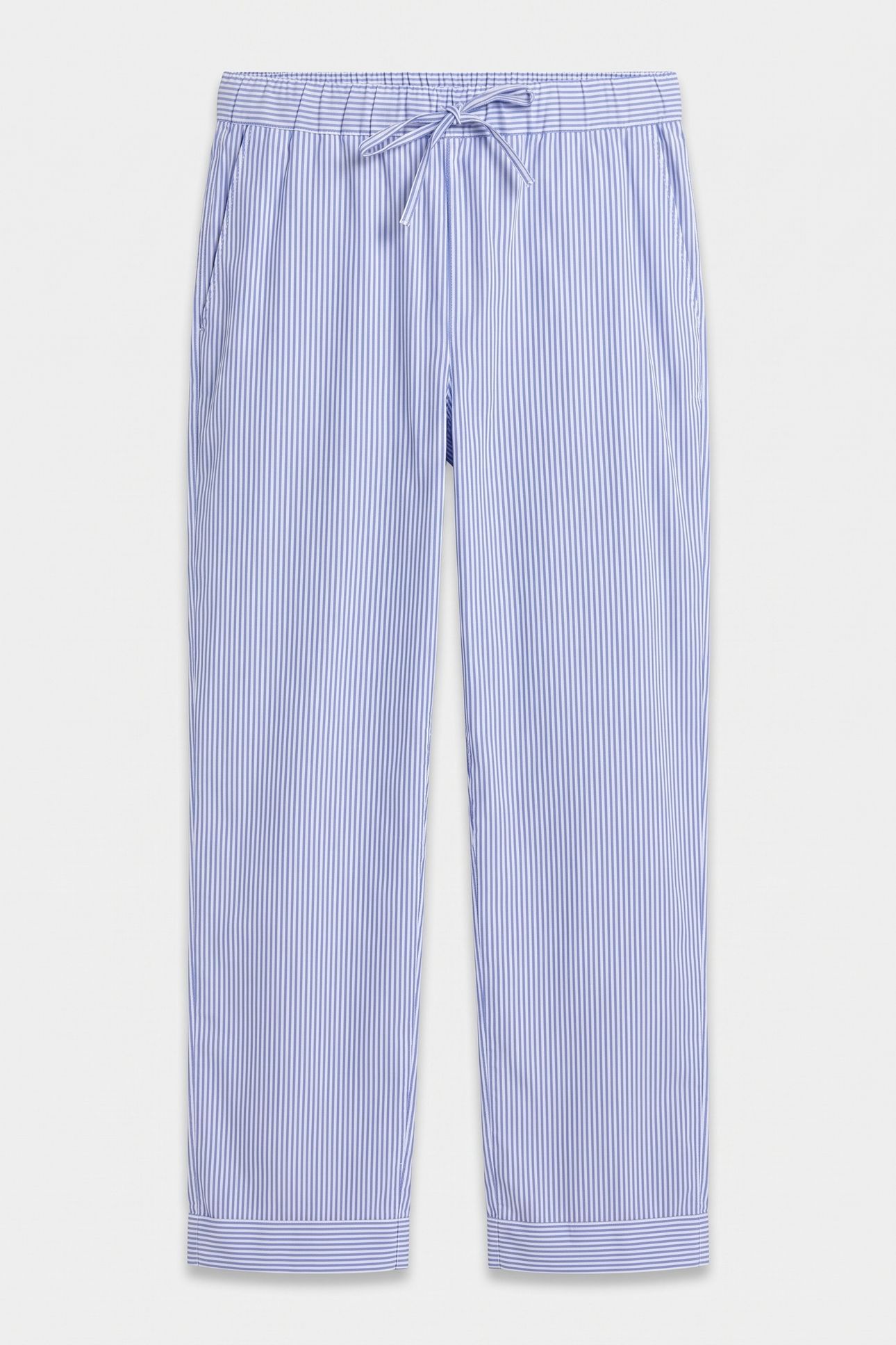 LENNON POPLIN PAJAMA TROUSERS BLUE 4