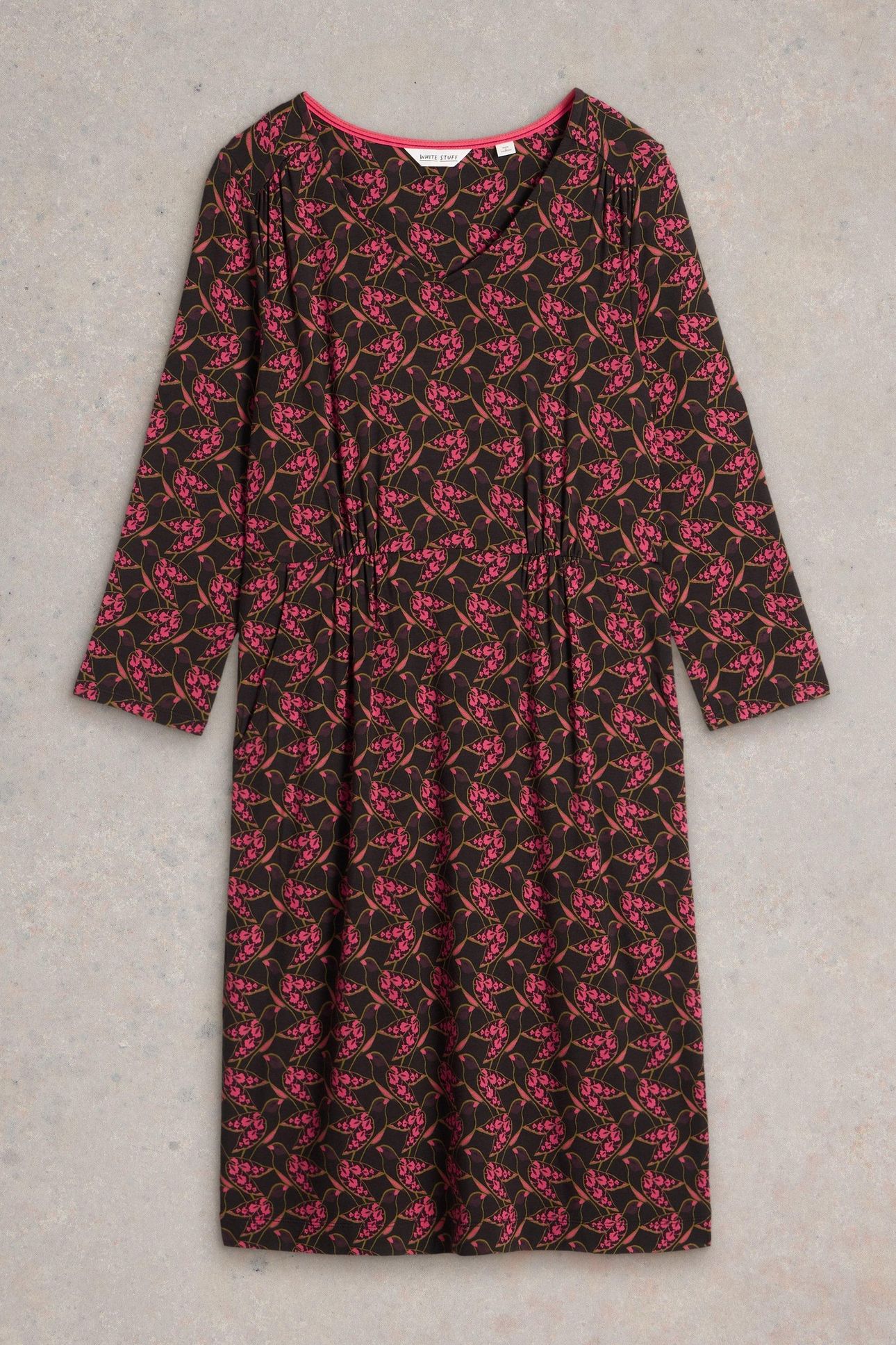 TALLIE JERSEY DRESS PINK PRINT 3