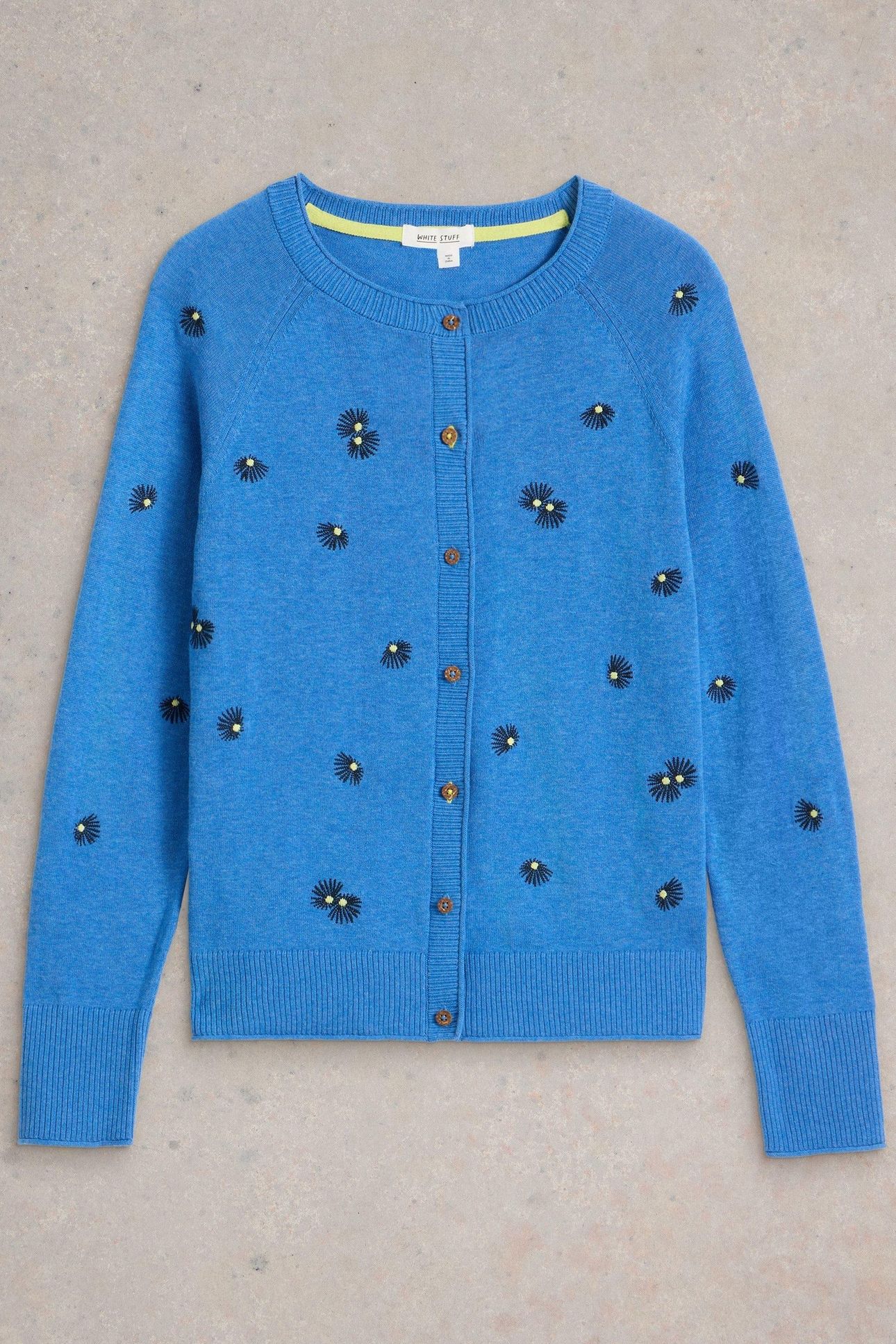 LULU EMBROIDERED CARDI BLUE MULTI 3