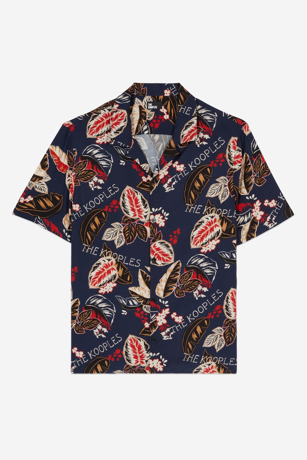 SHORT-SLEEVED PATTERNED SHIRT NAVY 5