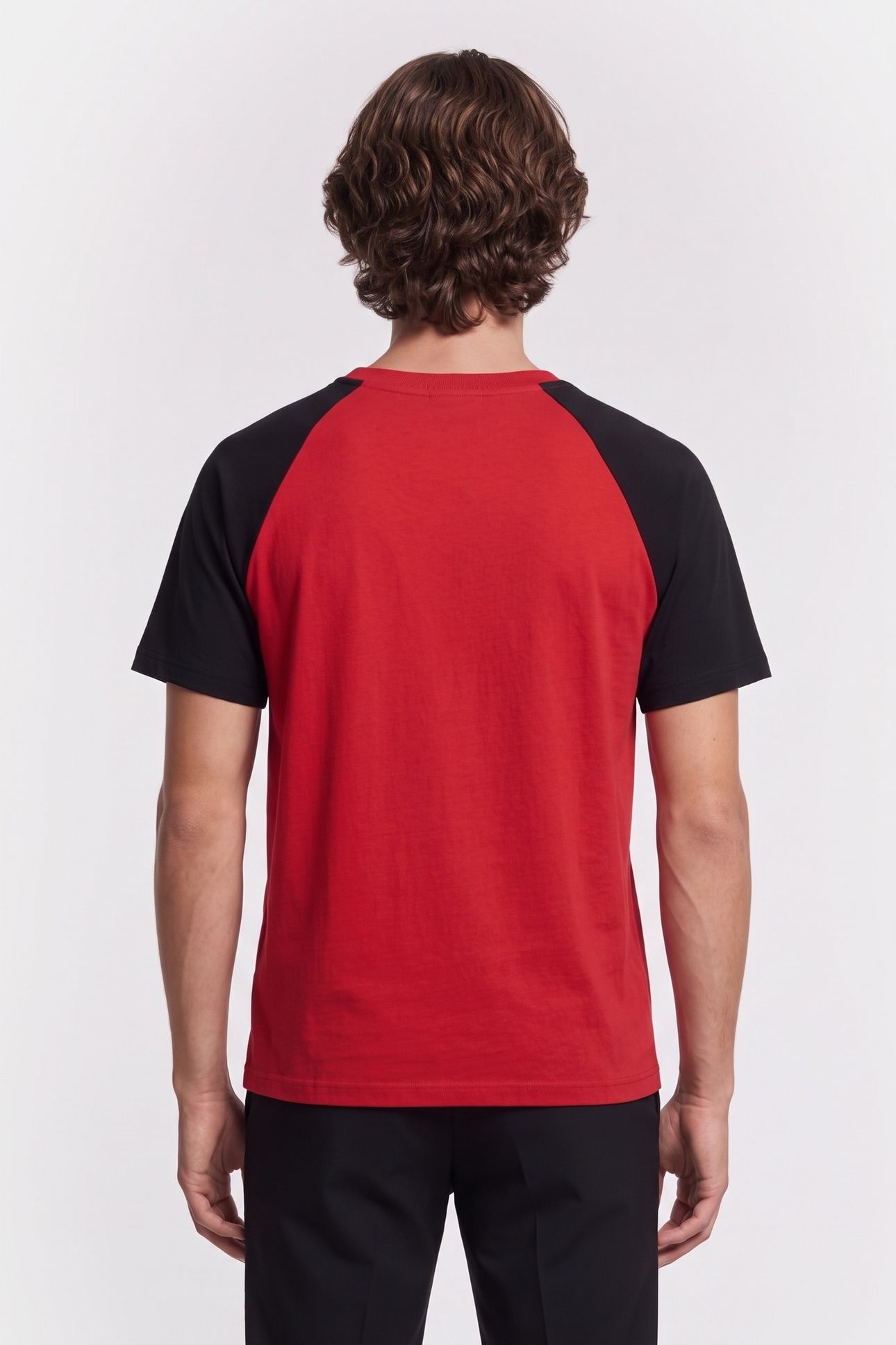 SHORT-SLEEVED RAGLAN T-SHIRT W FRONT PRINT RUBIS 2