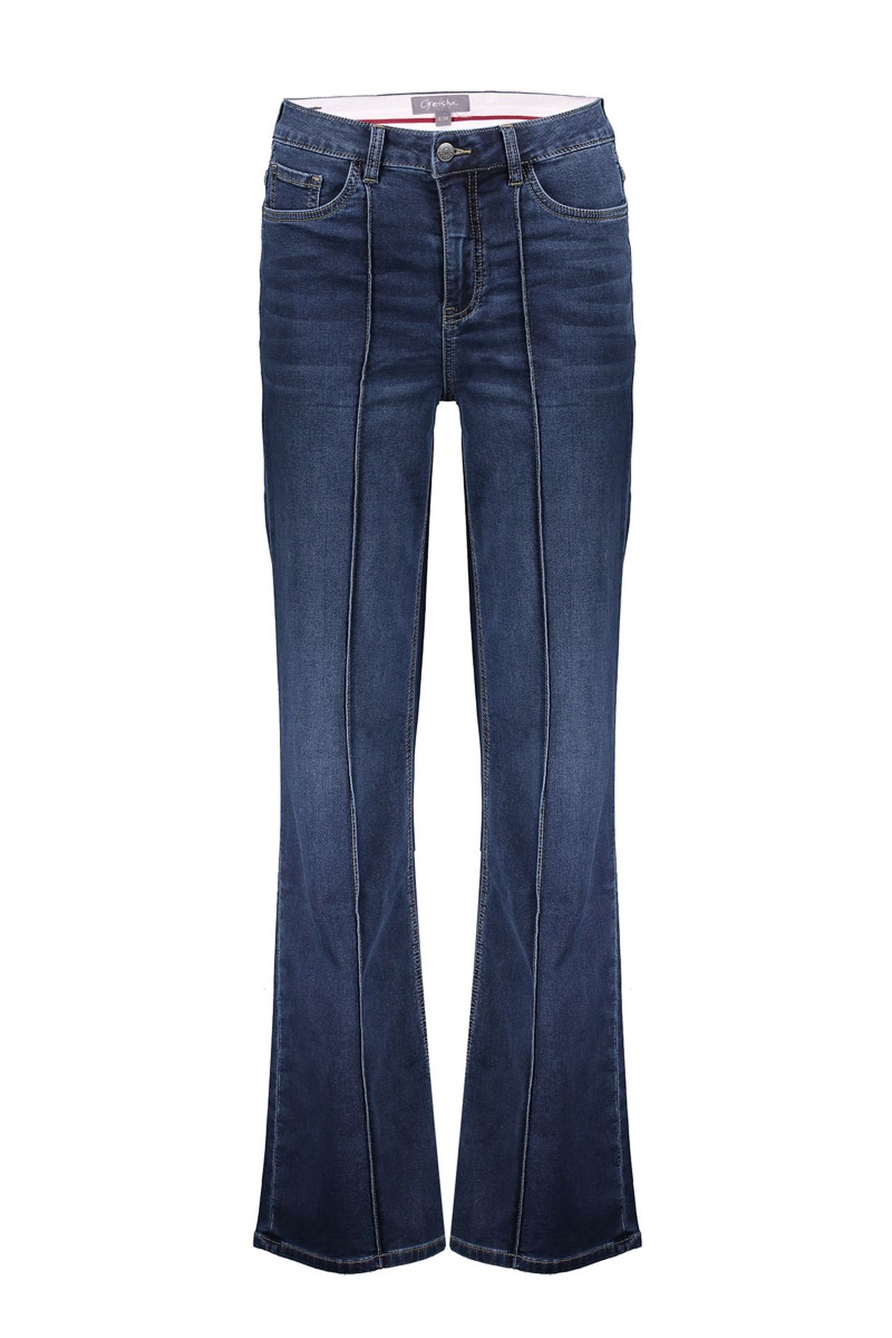 JEANS STRAIGHT TURN-UP STONEWASH DENIM 1