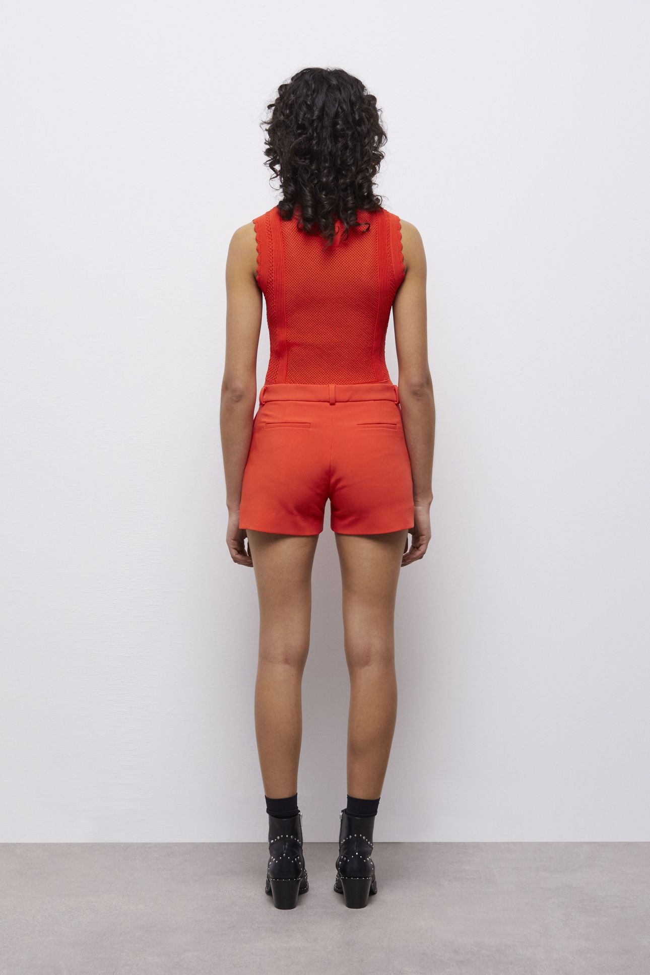 MINI SHORT TAILORING ORANGE 4